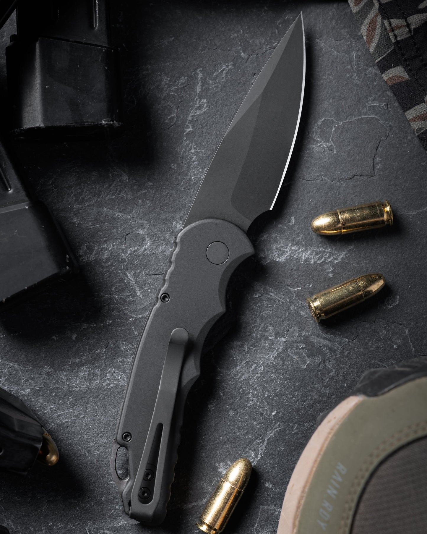 Pro-Tech-Pro-Tech T503 TR-5 AUTO - Black Handle - DLC Black S35VN Blade - Secondary Slide Safety-3-Urban Cutlery