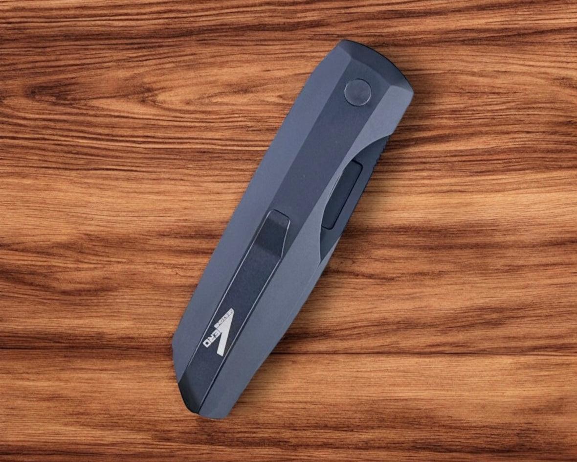Pro-Tech-Pro-Tech Vero Synapse Auto - Black Aluminum and Green Linen Micarta Handle - DLC Black Magnacut Blade - Black Hardware - Black Signature Vero Clip-5-Urban Cutlery