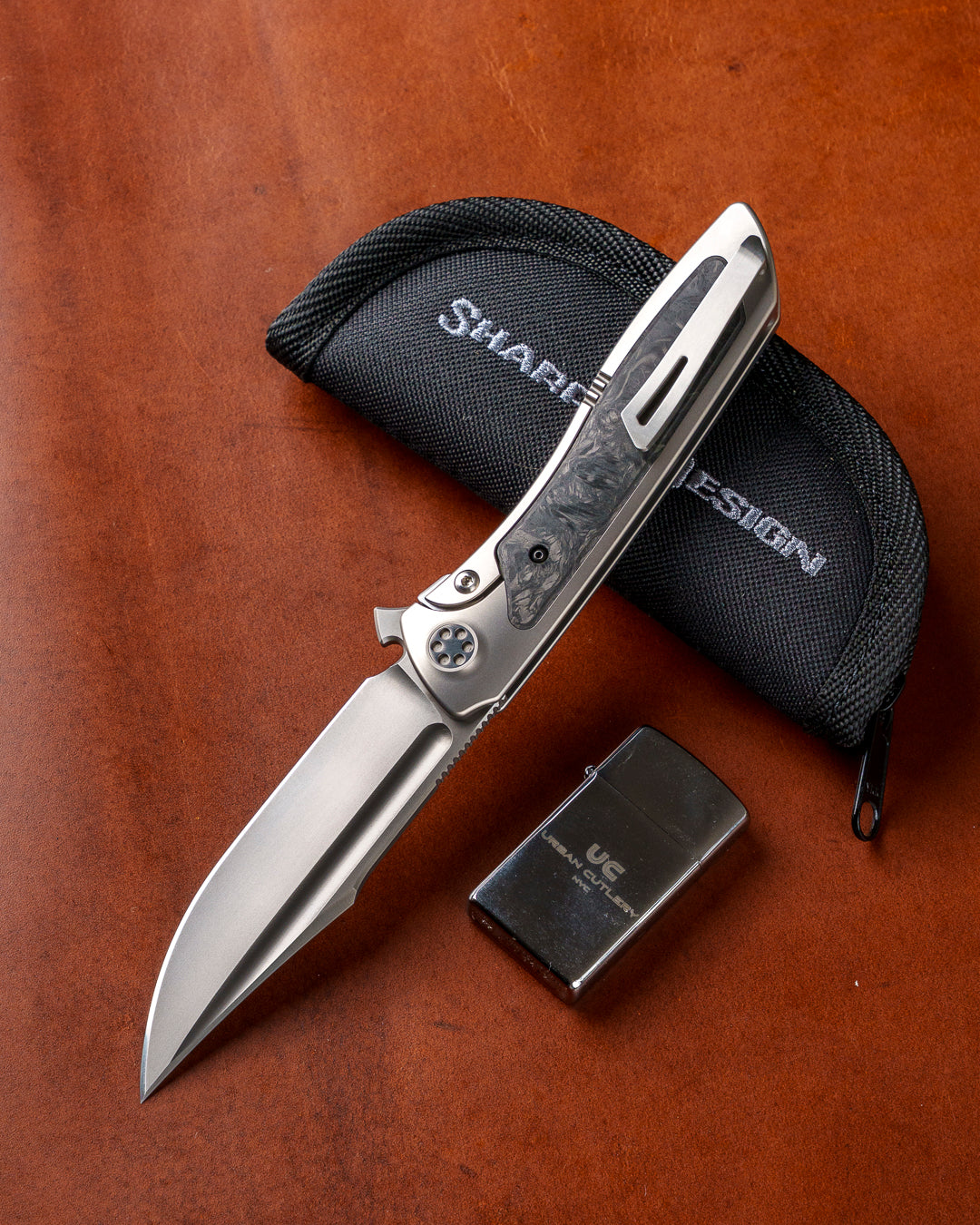 Sharp by Design-Sharp by Design T10 – FC Dark Matter Green Glow Inlay Handles (Copy)-3-Urban Cutlery