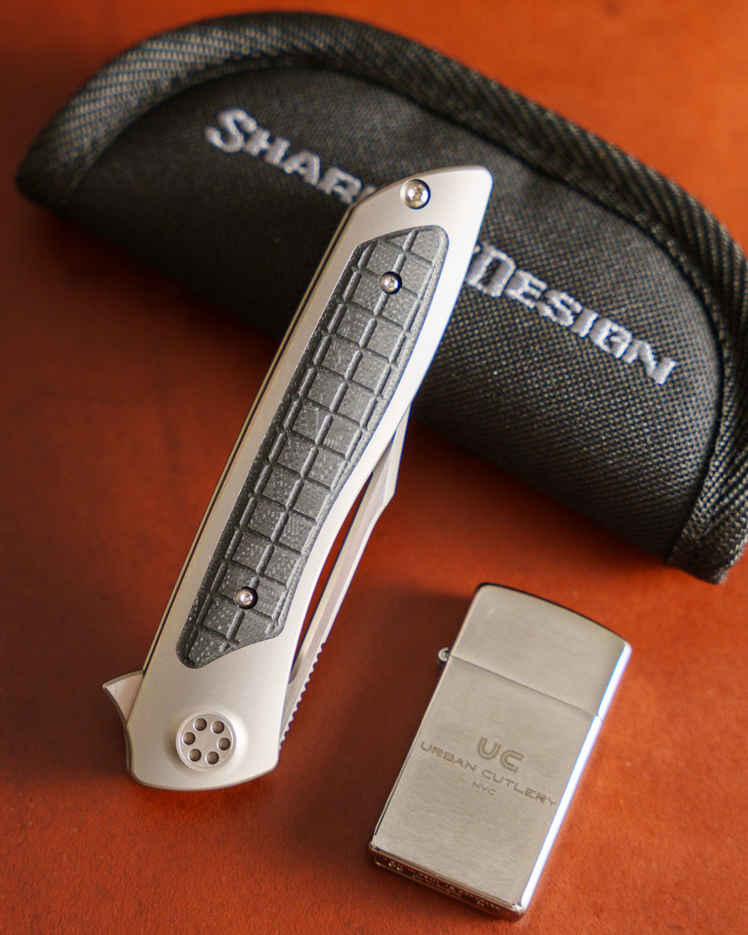Sharp by Design-Sharp by Design T10 – Frag G10 Inlay Handles #5 - Slotted Blade-2-Urban Cutlery