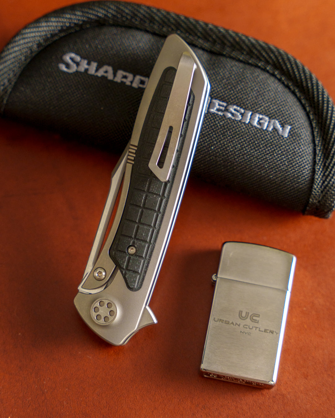 Sharp by Design-Sharp by Design T10 – Frag G10 Inlay Handles #5 - Slotted Blade-3-Urban Cutlery