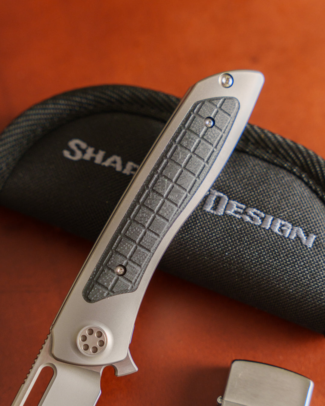 Sharp by Design-Sharp by Design T10 – Frag G10 Inlay Handles #5 - Slotted Blade-5-Urban Cutlery