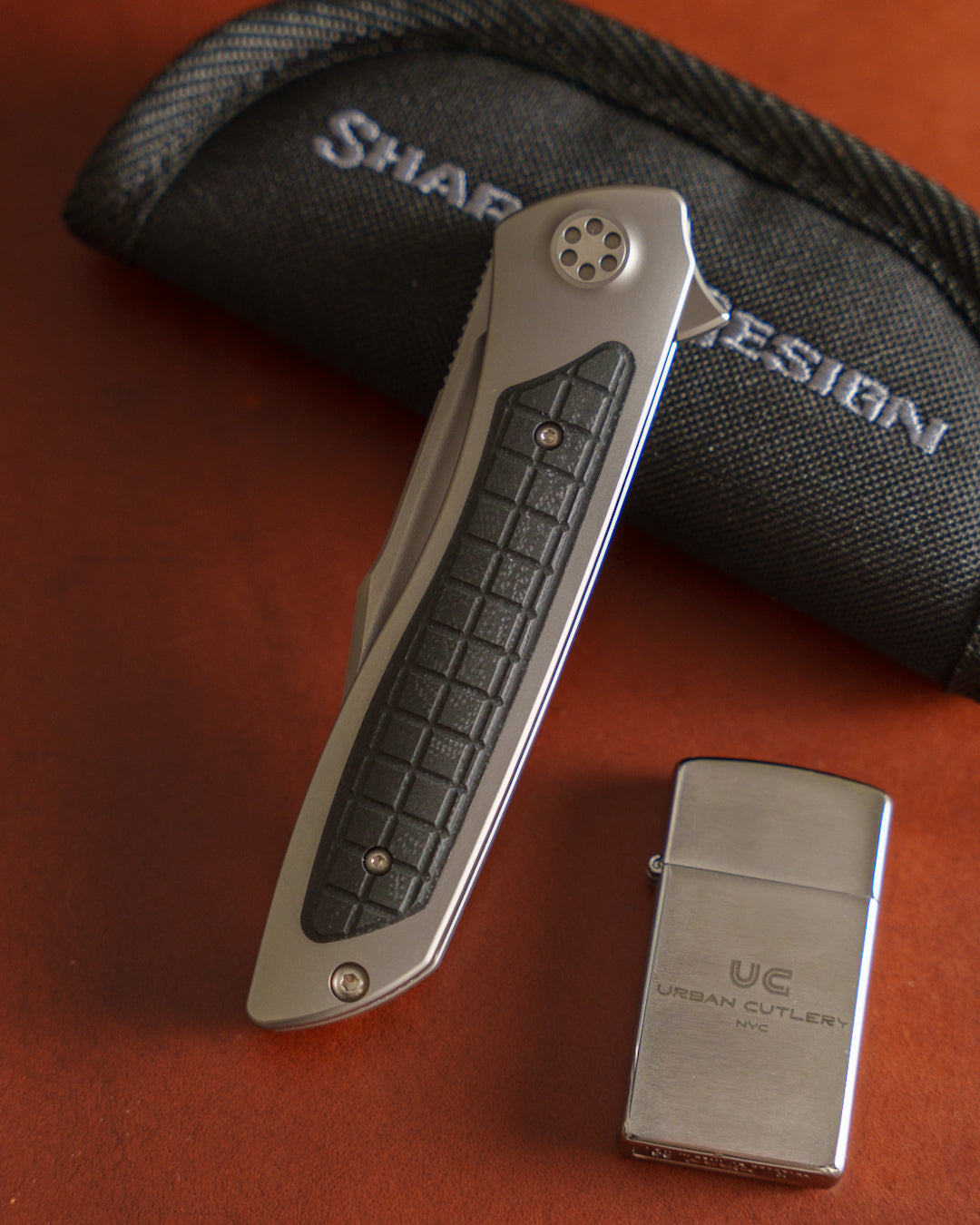 Sharp by Design-Sharp by Design T10 – Frag G10 Inlay Handles #6 - Etched Blade-2-Urban Cutlery