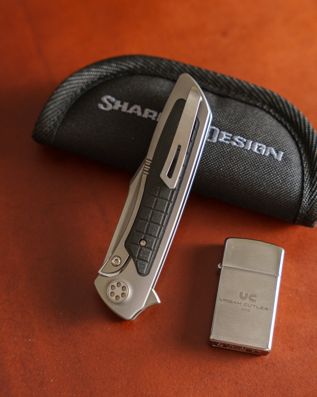 Sharp by Design-Sharp by Design T10 – Frag G10 Inlay Handles #6 - Etched Blade-3-Urban Cutlery