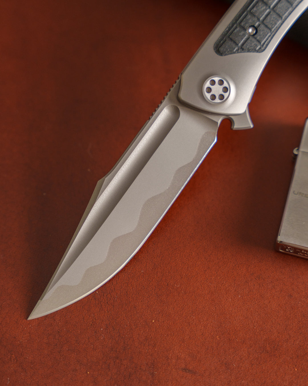 Sharp by Design-Sharp by Design T10 – Frag G10 Inlay Handles #6 - Etched Blade-4-Urban Cutlery