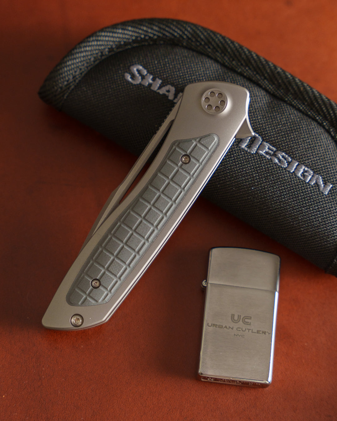 Sharp by Design-Sharp by Design T10 – Frag G10 Inlay Handles #8 - Slotted Blade-2-Urban Cutlery