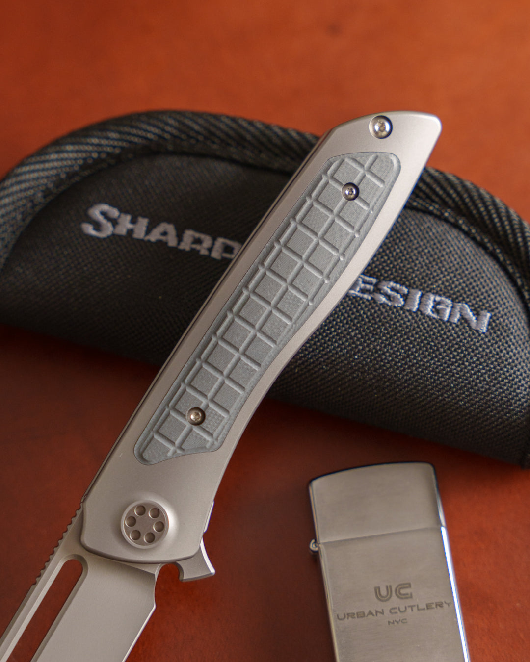 Sharp by Design-Sharp by Design T10 – Frag G10 Inlay Handles #8 - Slotted Blade-4-Urban Cutlery