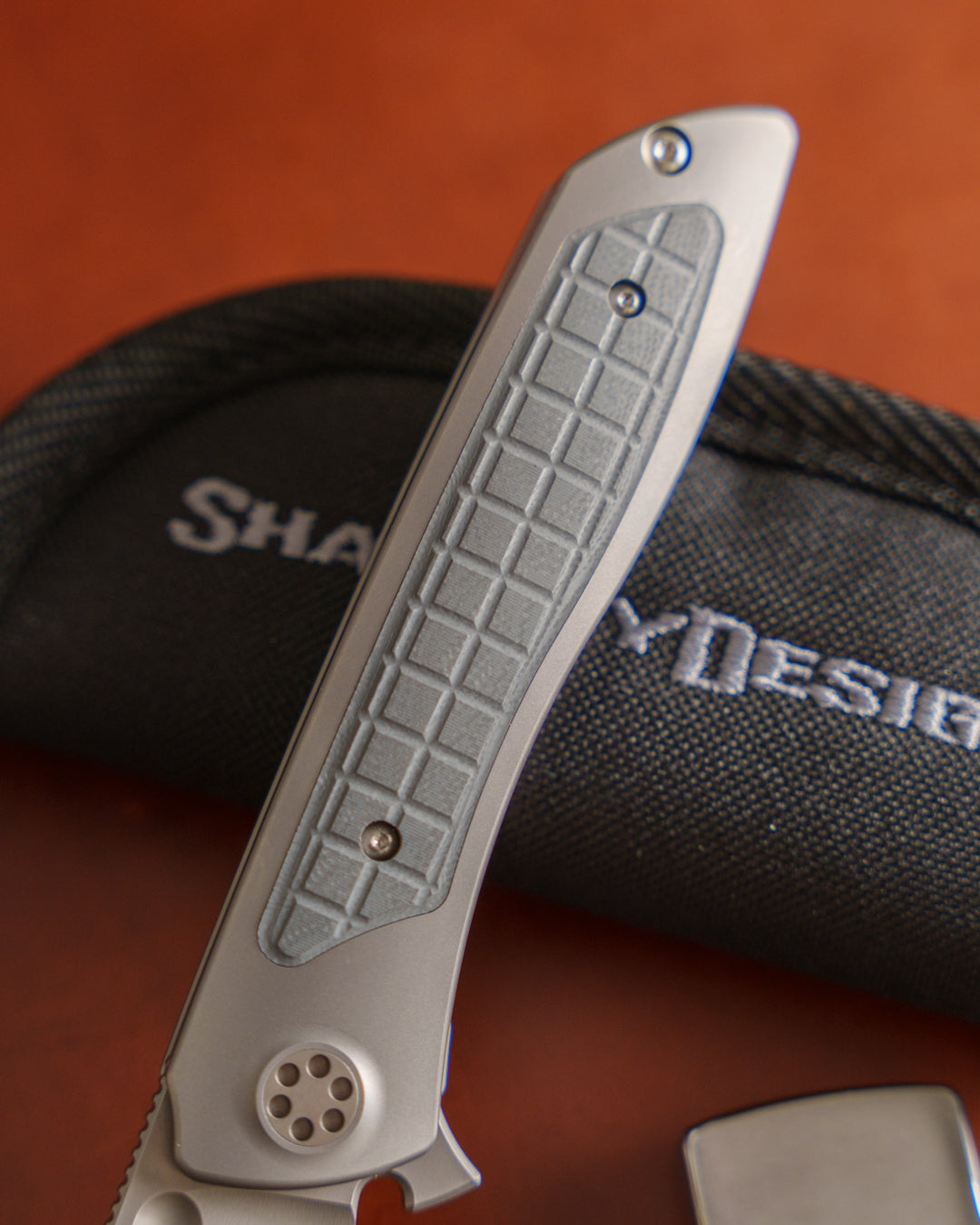 Sharp by Design-Sharp by Design T10 – Frag G10 Inlay Handles #9 - Etched Blade-3-Urban Cutlery