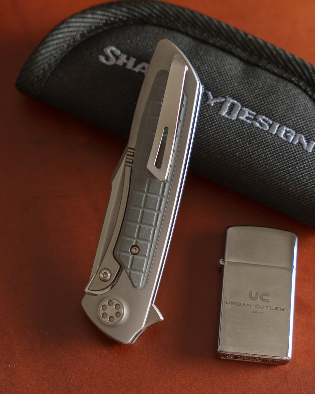 Sharp by Design-Sharp by Design T10 – Frag G10 Inlay Handles #9 - Etched Blade-5-Urban Cutlery