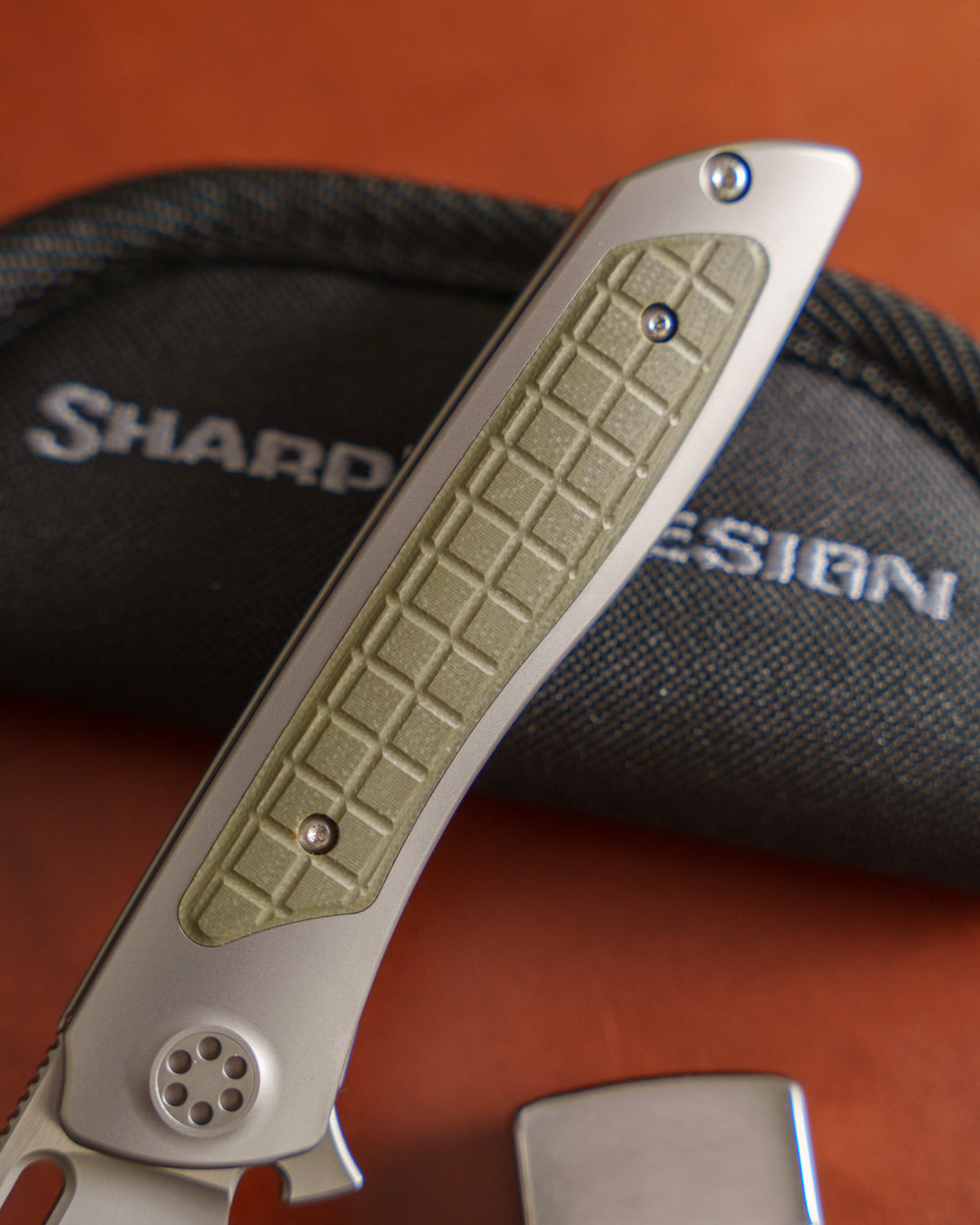 Sharp by Design-Sharp by Design T10 – Frag Marble G10 Inlay Handles #2 - Slotted Blade-5-Urban Cutlery