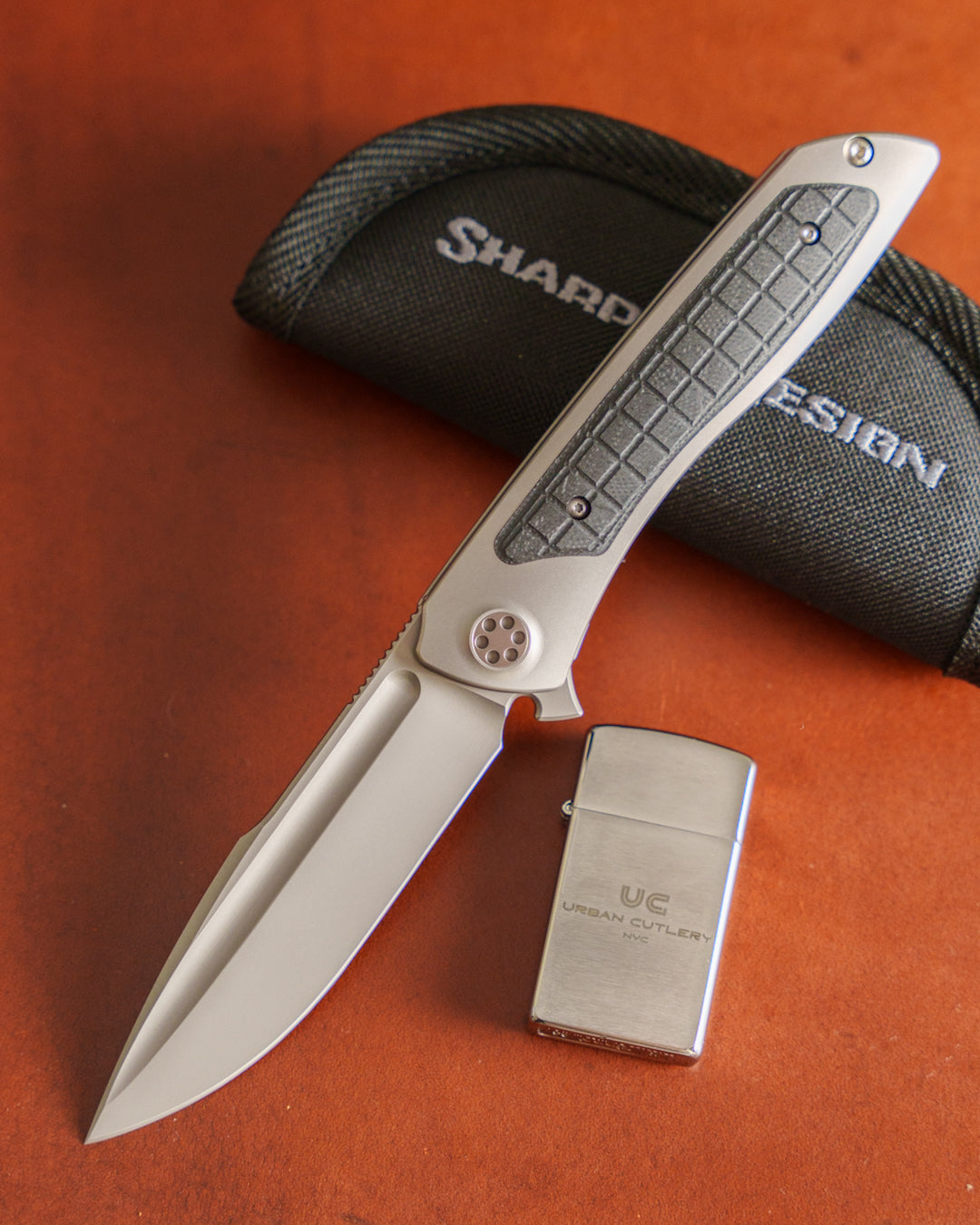 Sharp by Design-Sharp by Design T10 – Frag Marble G10 Inlay Handles #7-1-Urban Cutlery