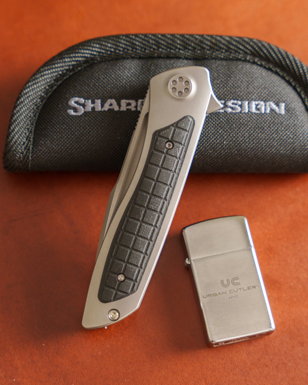 Sharp by Design-Sharp by Design T10 – Frag Marble G10 Inlay Handles #7-2-Urban Cutlery