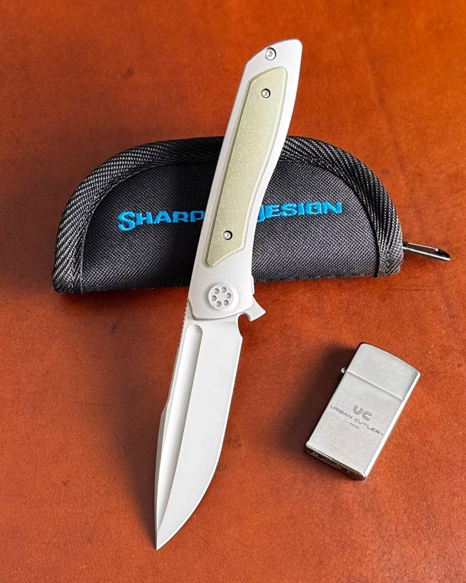 Sharp by Design-Sharp by Design T10 – Marble G10 Inlay Handles #2-1-Urban Cutlery