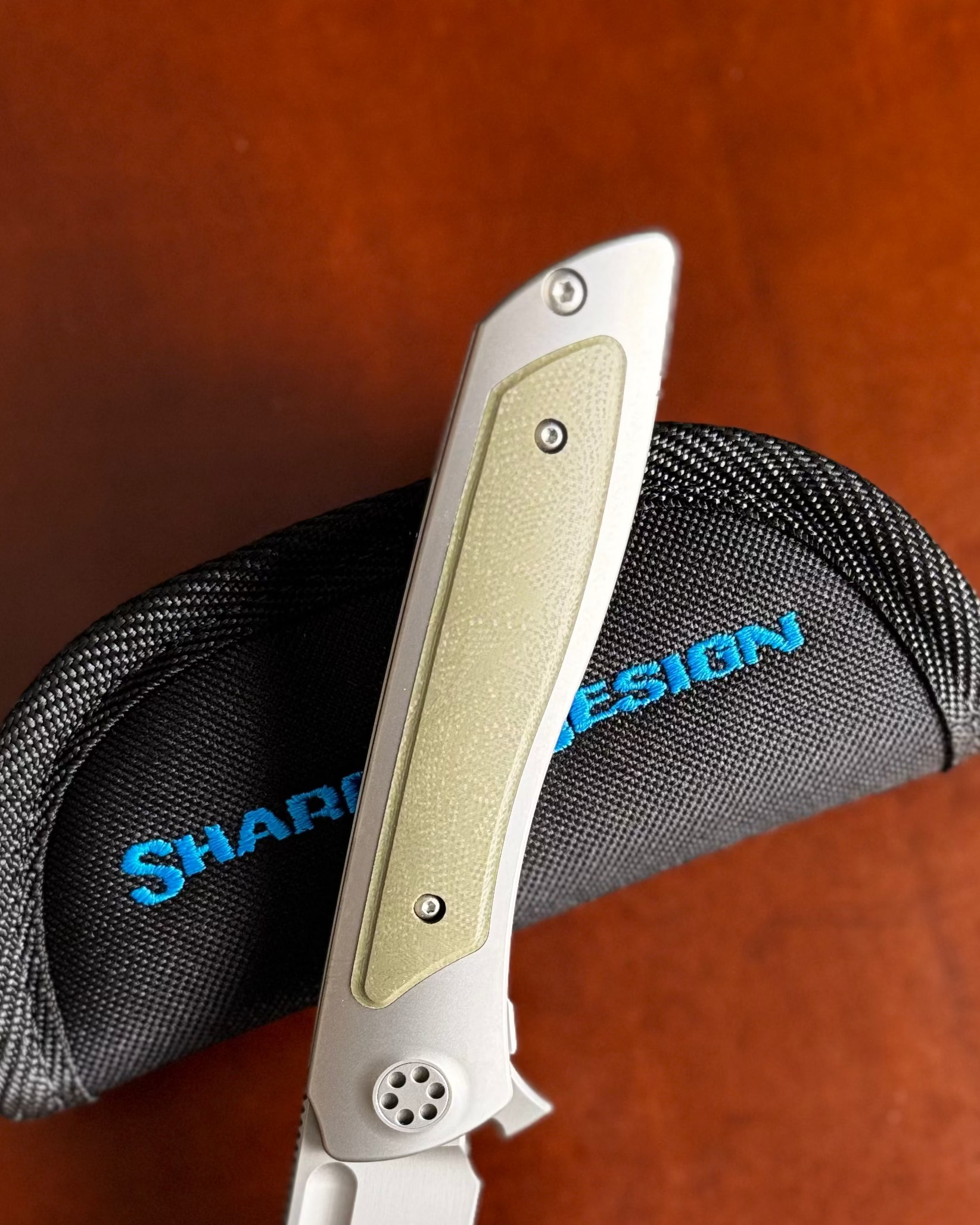Sharp by Design-Sharp by Design T10 – Marble G10 Inlay Handles #2-6-Urban Cutlery