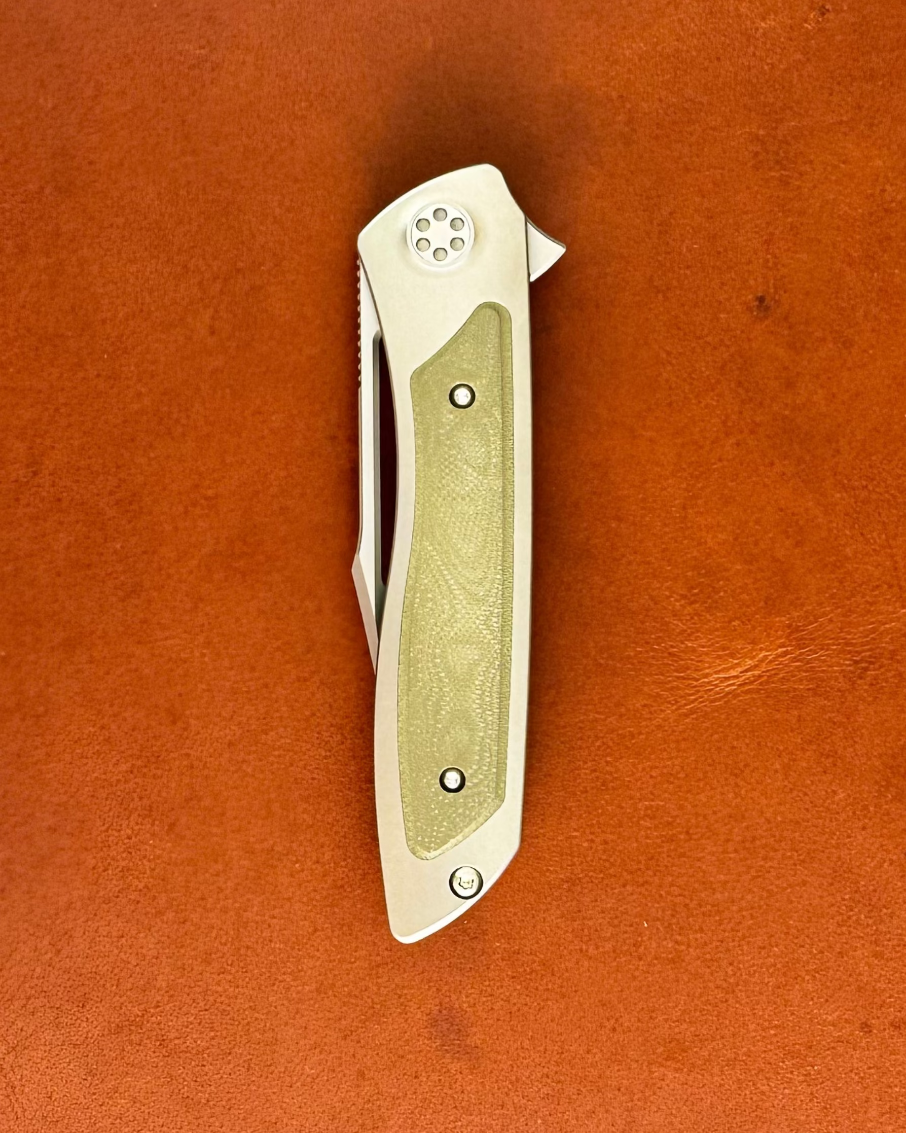 Sharp by Design-Sharp by Design T10 – Marble G10 Inlay Handles #3 - Slotted Blade-4-Urban Cutlery