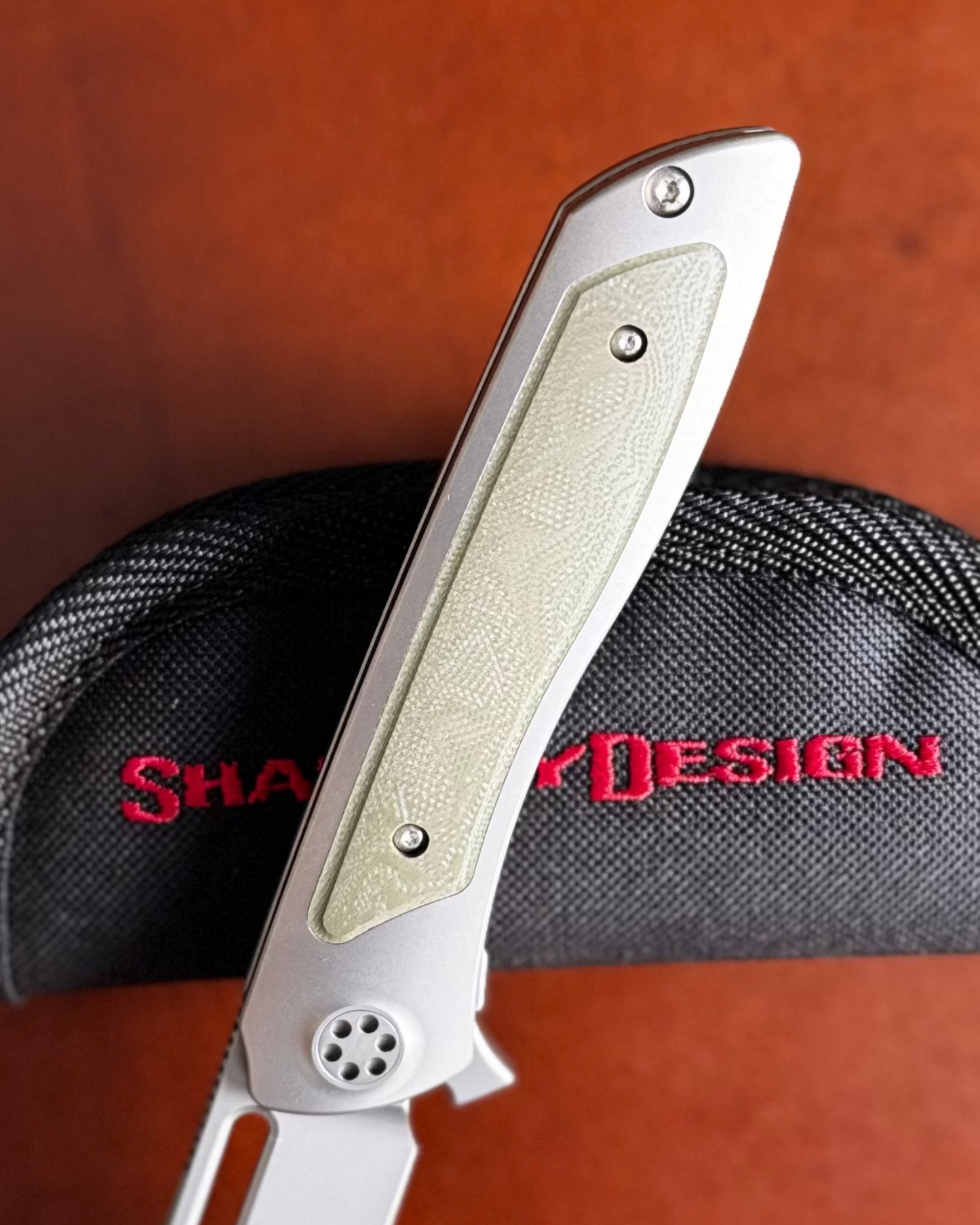 Sharp by Design-Sharp by Design T10 – Marble G10 Inlay Handles #3 - Slotted Blade-5-Urban Cutlery