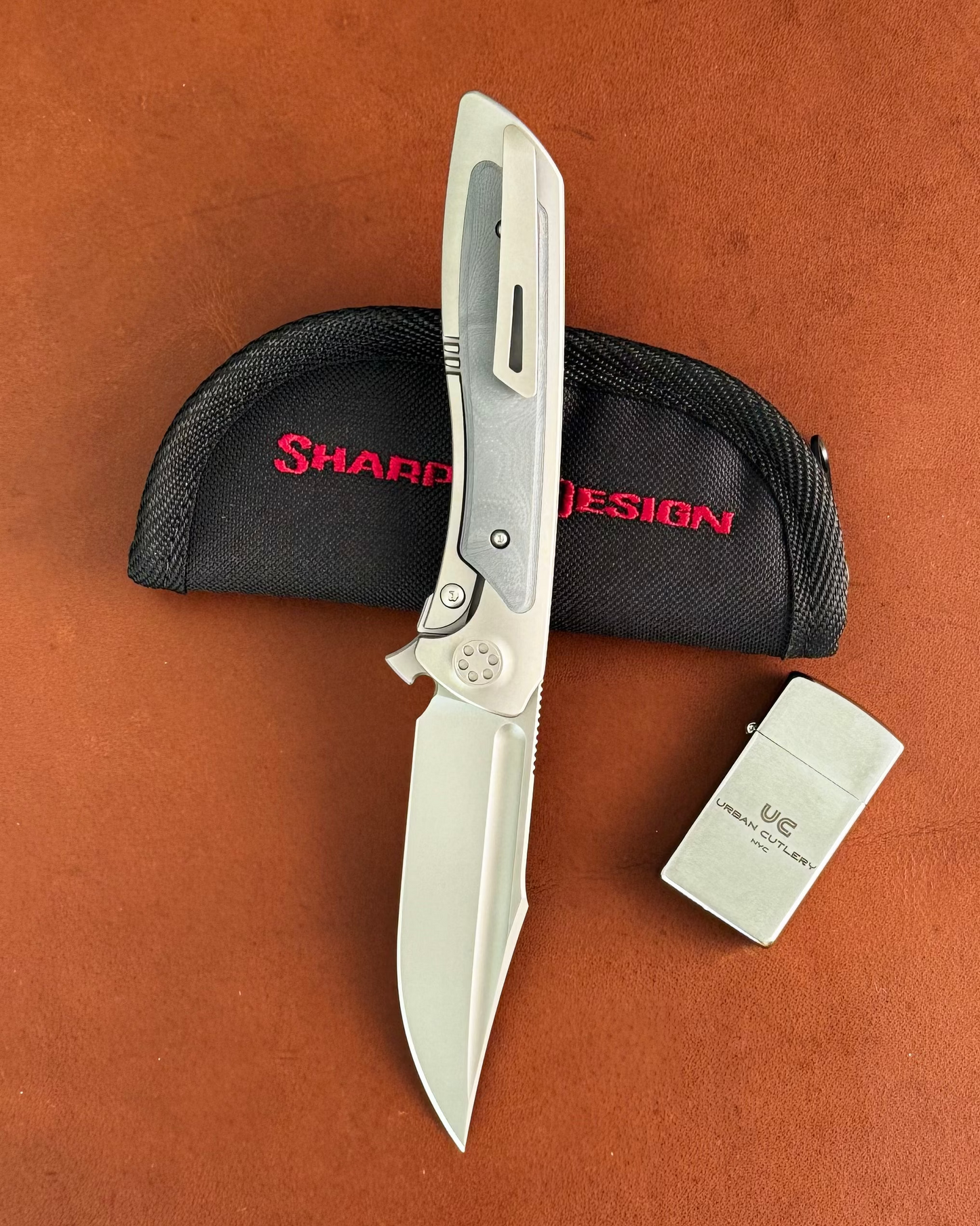 Sharp by Design-Sharp by Design T10 – Marble G10 Inlay Handles #4-2-Urban Cutlery