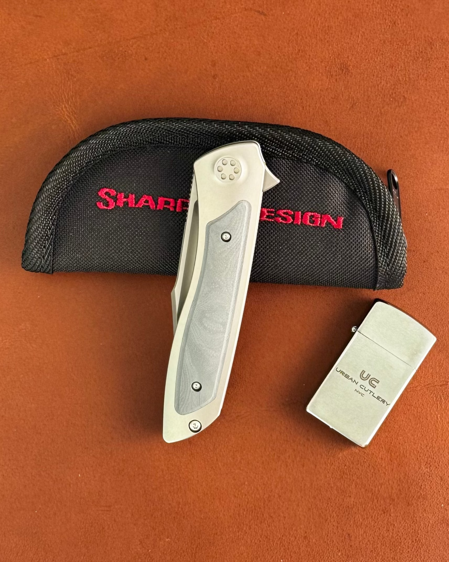Sharp by Design-Sharp by Design T10 – Marble G10 Inlay Handles #4-3-Urban Cutlery