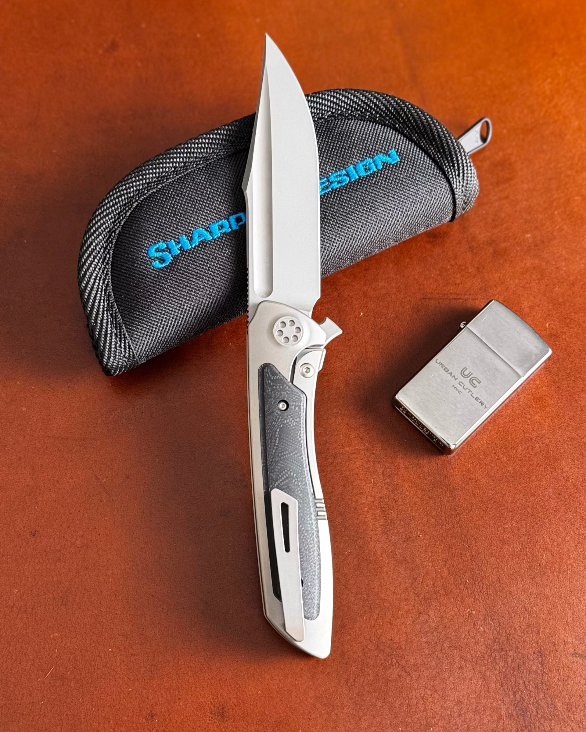 Sharp by Design-Sharp by Design T10 – Marble G10 Inlay Handles #7-4-Urban Cutlery