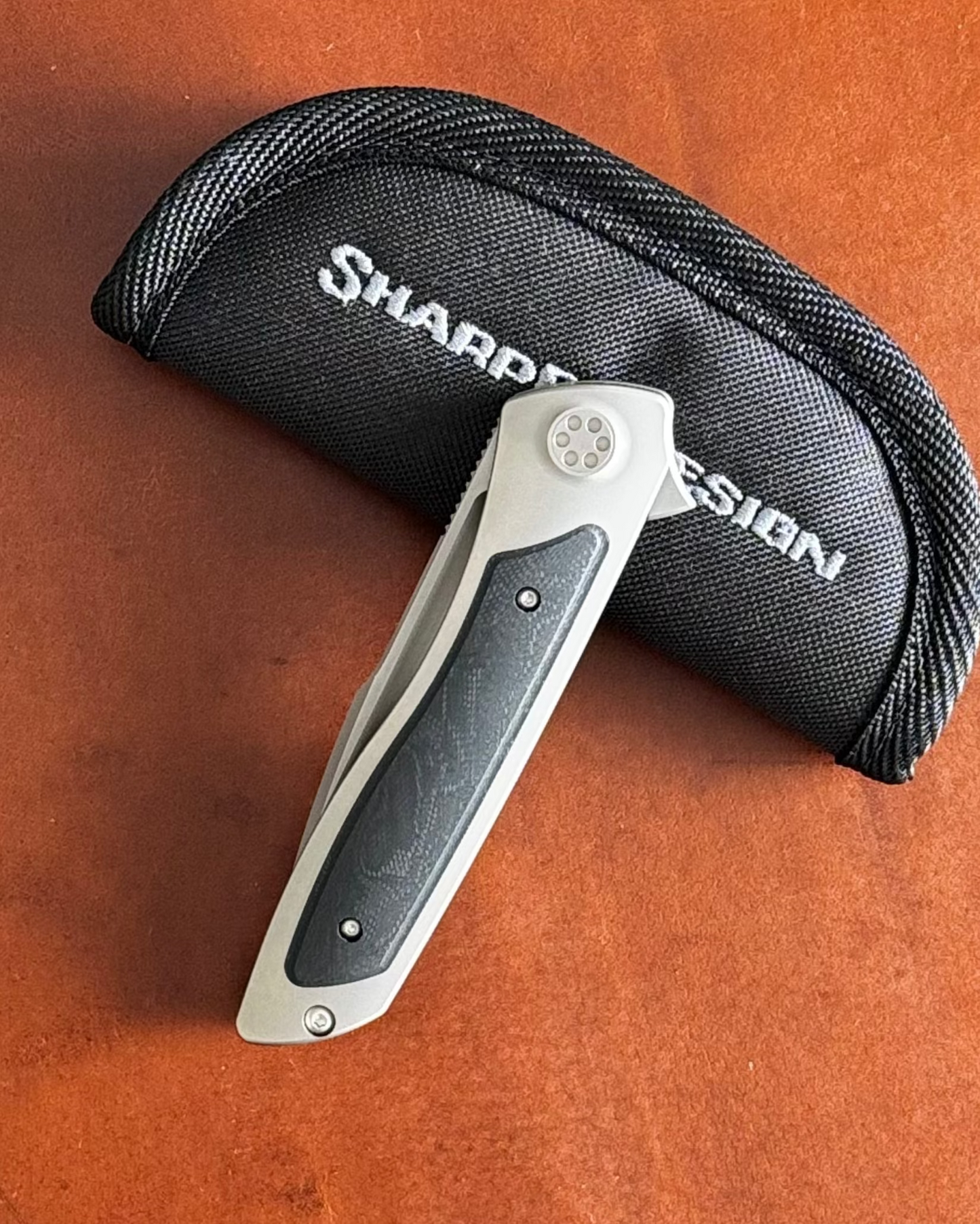 Sharp by Design-Sharp by Design T10 – Marble G10 Inlay Handles #8-5-Urban Cutlery
