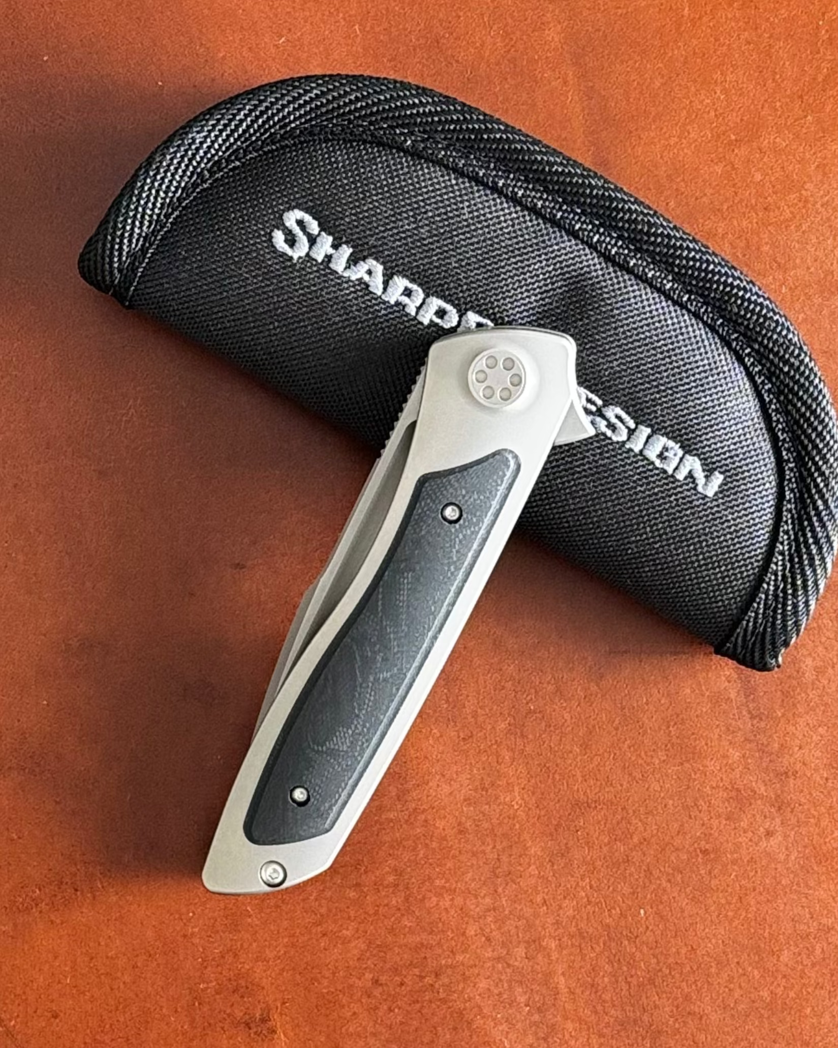 Sharp by Design-Sharp by Design T10 – Marble G10 Inlay Handles #8-5-Urban Cutlery