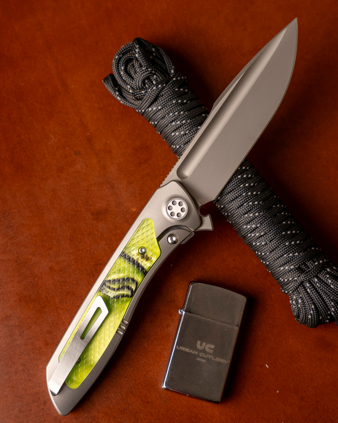 Sharp by Design-Sharp by Design T10 – Toxic Green Kirinite Inlay Handles-3-Urban Cutlery
