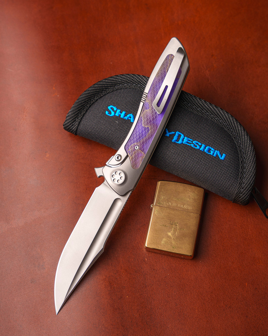 Sharp by Design-Sharp by Design T10 – Violet VC Copper Mesh Inlay Handles-2-Urban Cutlery