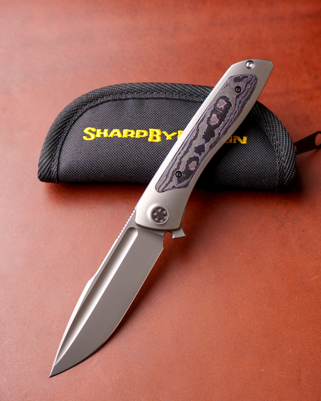 Sharp by Design T10 – FC Purple Camo Inlay Handles