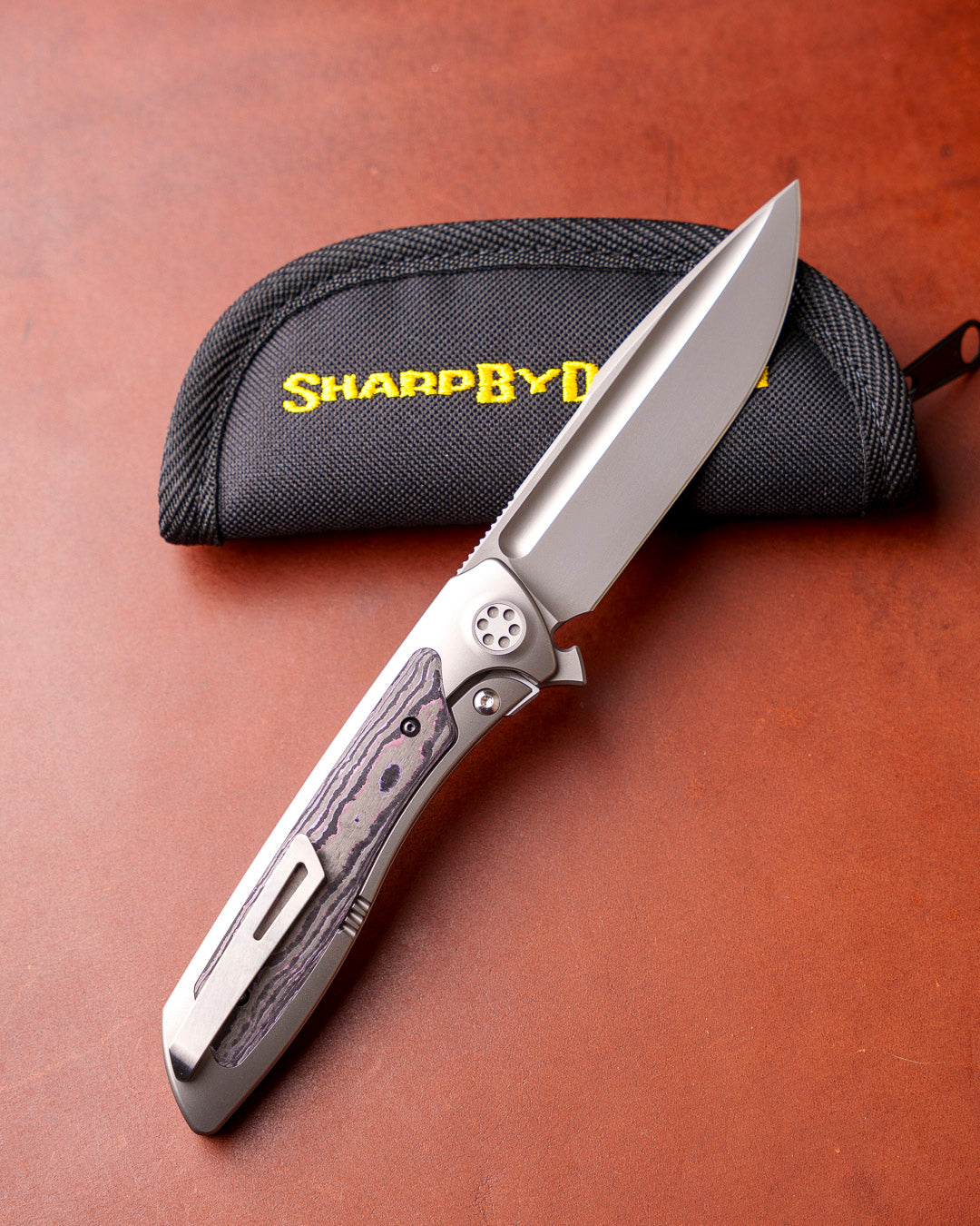 Sharp by Design T10 – FC Purple Camo Inlay Handles