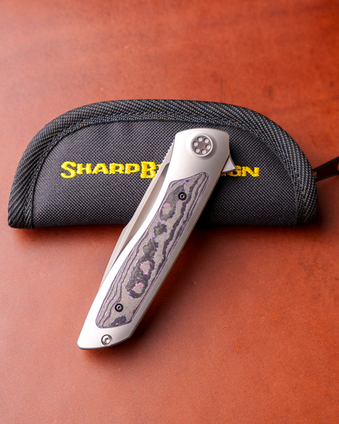 Sharp by Design T10 – FC Purple Camo Inlay Handles