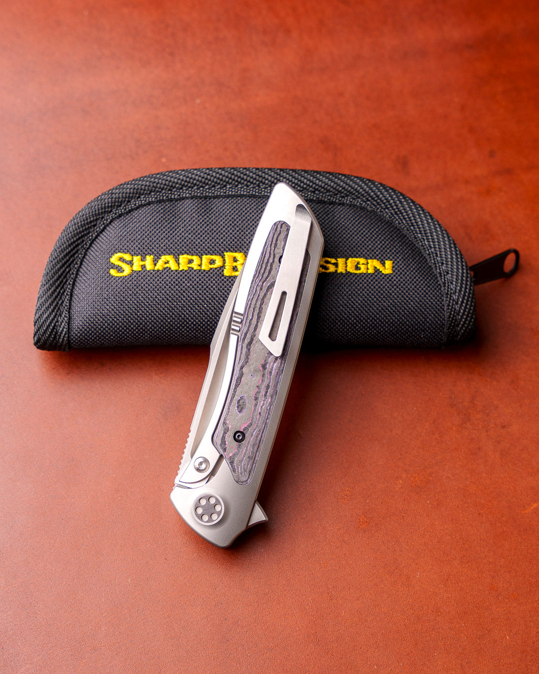 Sharp by Design T10 – FC Purple Camo Inlay Handles