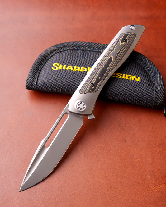 Sharp by Design T10 – FC Gold Camo Inlay Handles - Slotted Blade
