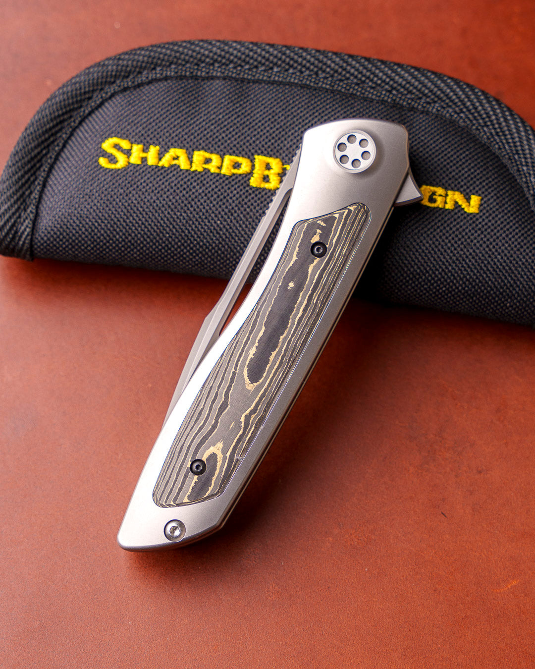 Sharp by Design T10 – FC Gold Camo Inlay Handles - Slotted Blade