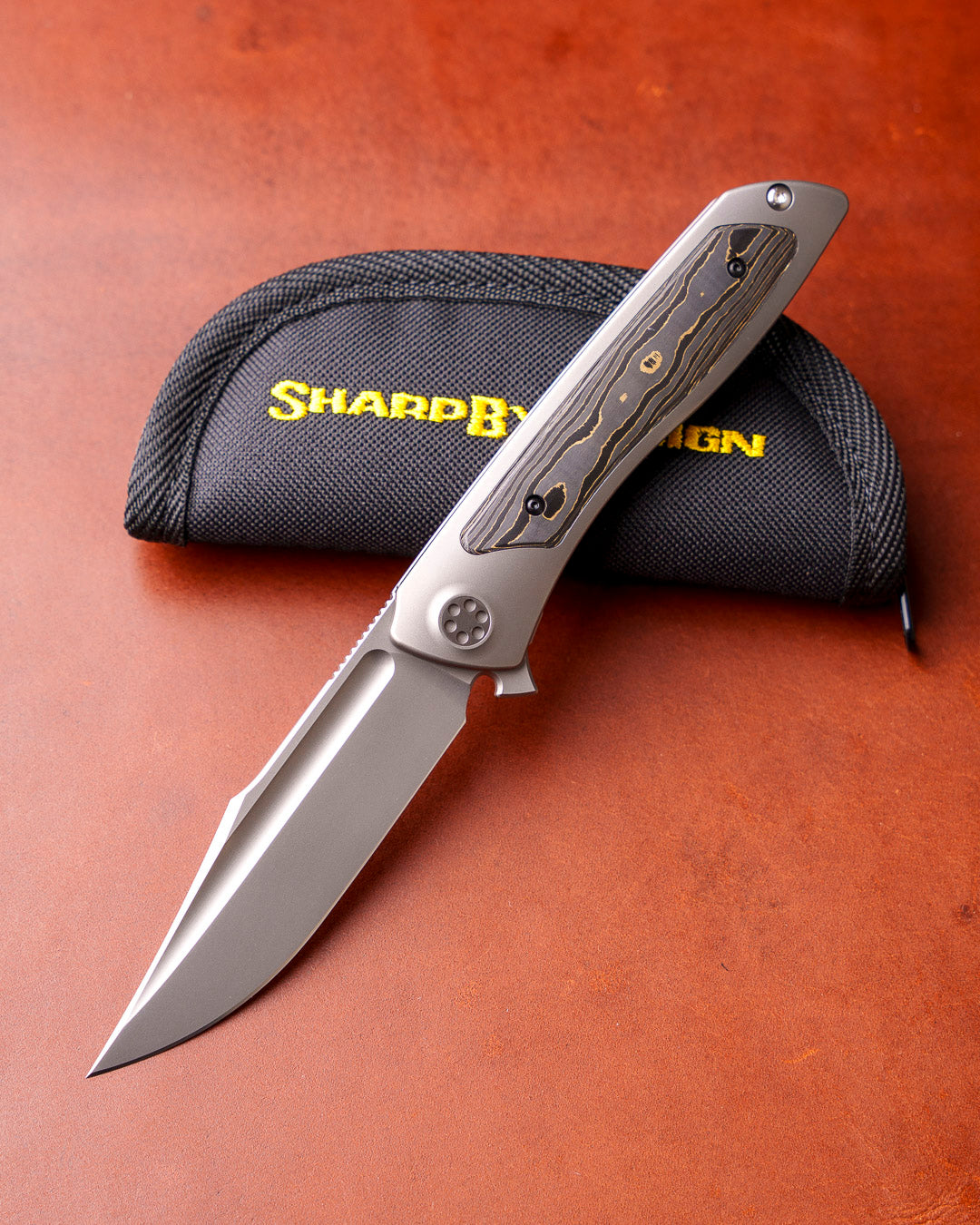 Sharp by Design T10 – FC Gold Camo Inlay Handles
