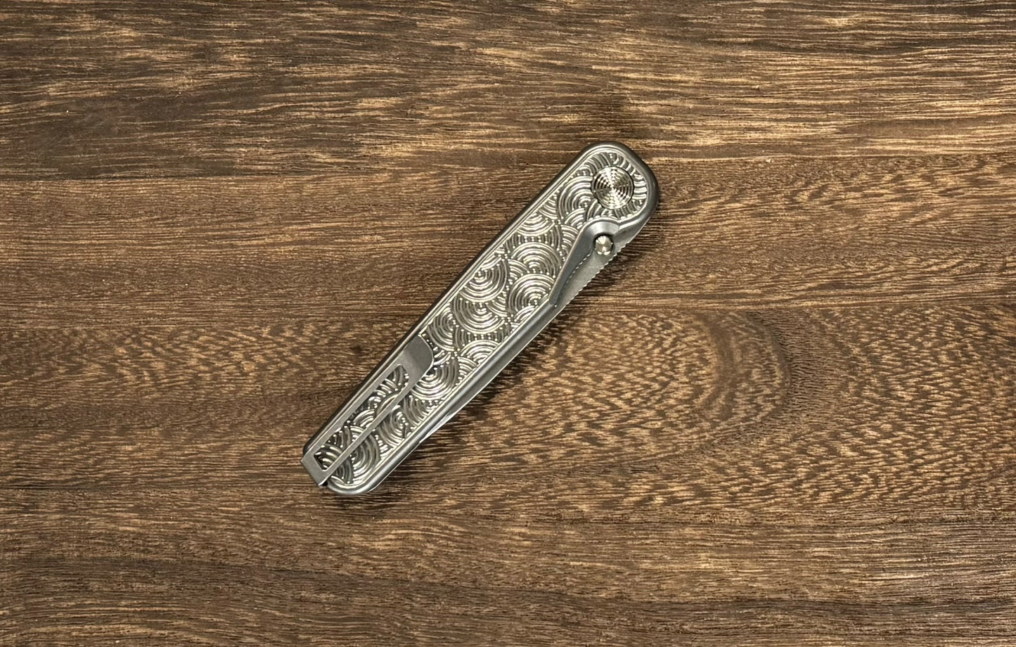 Tactile Knife Company-TACTILE KNIFE CO. ROCKWALL THUMBSTUD - DARKWASH SEIGAIHA URBAN EDC EXCLUSIVE-4-Urban Cutlery