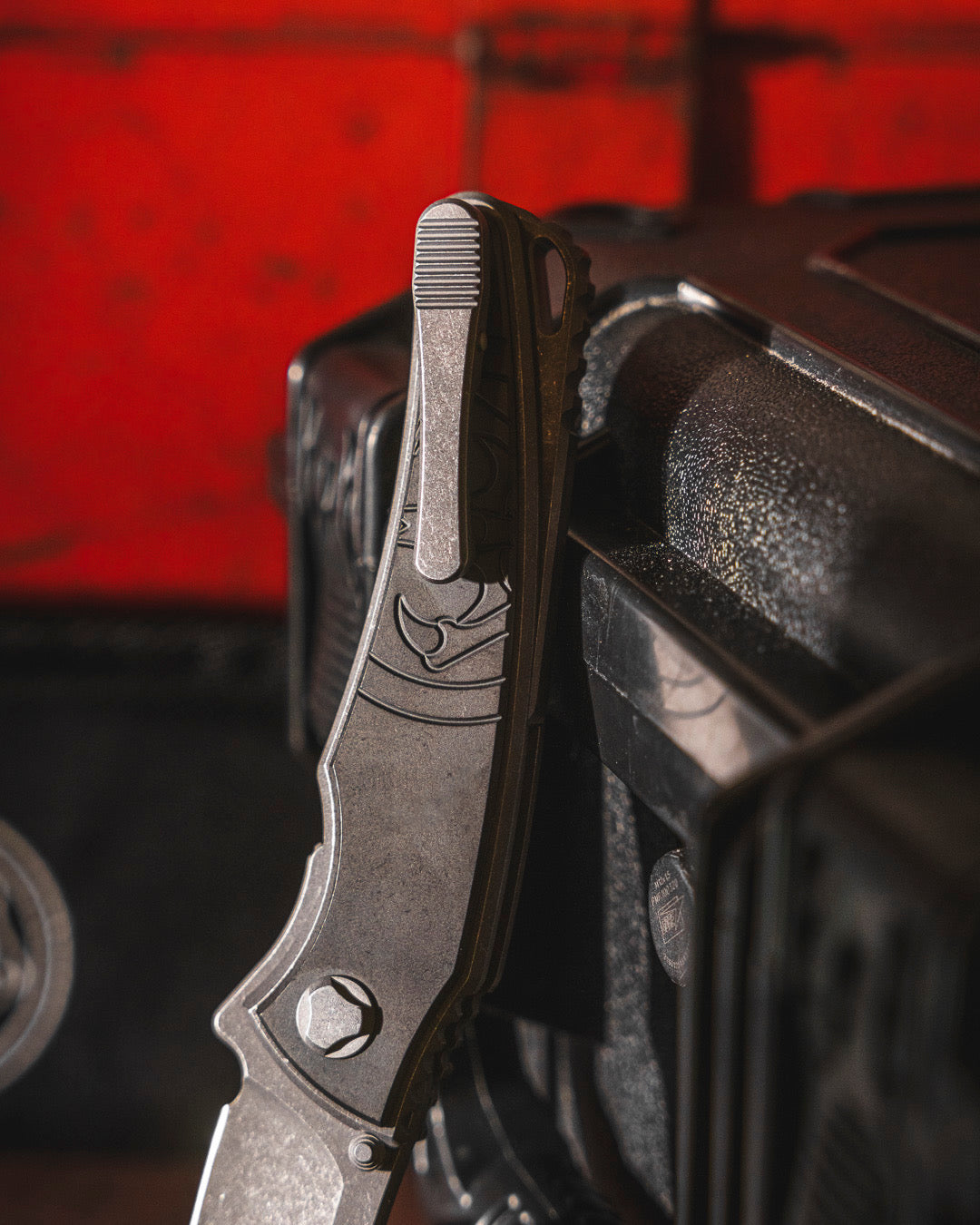Hawk Knives Talon - DLC Titanium - Tumbled M390 Blade