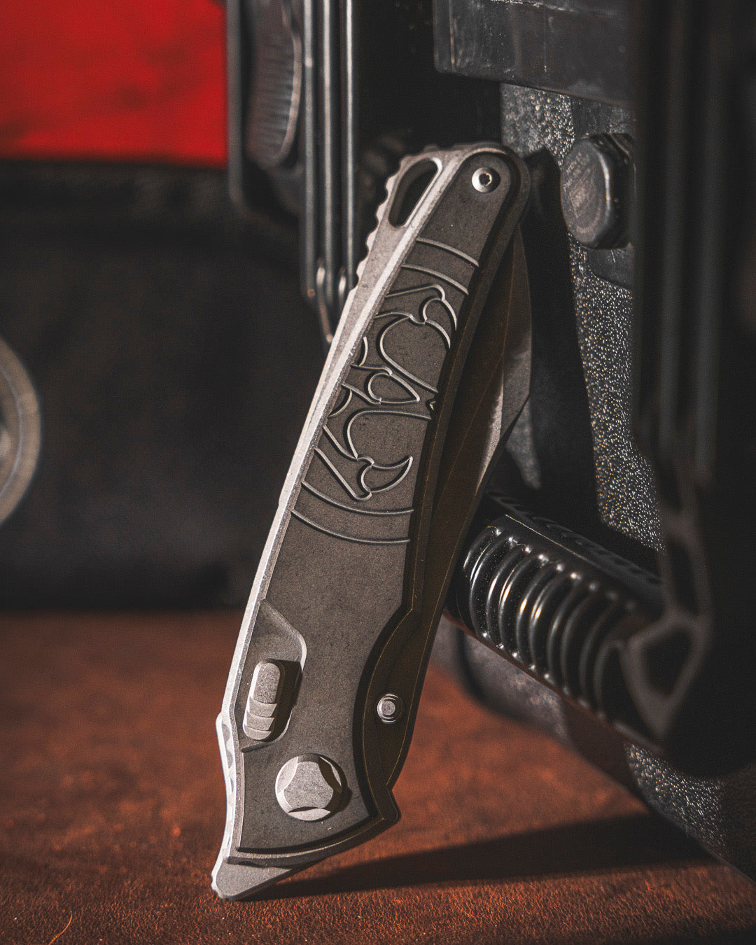 Hawk Knives Talon - DLC Titanium - Tumbled M390 Blade