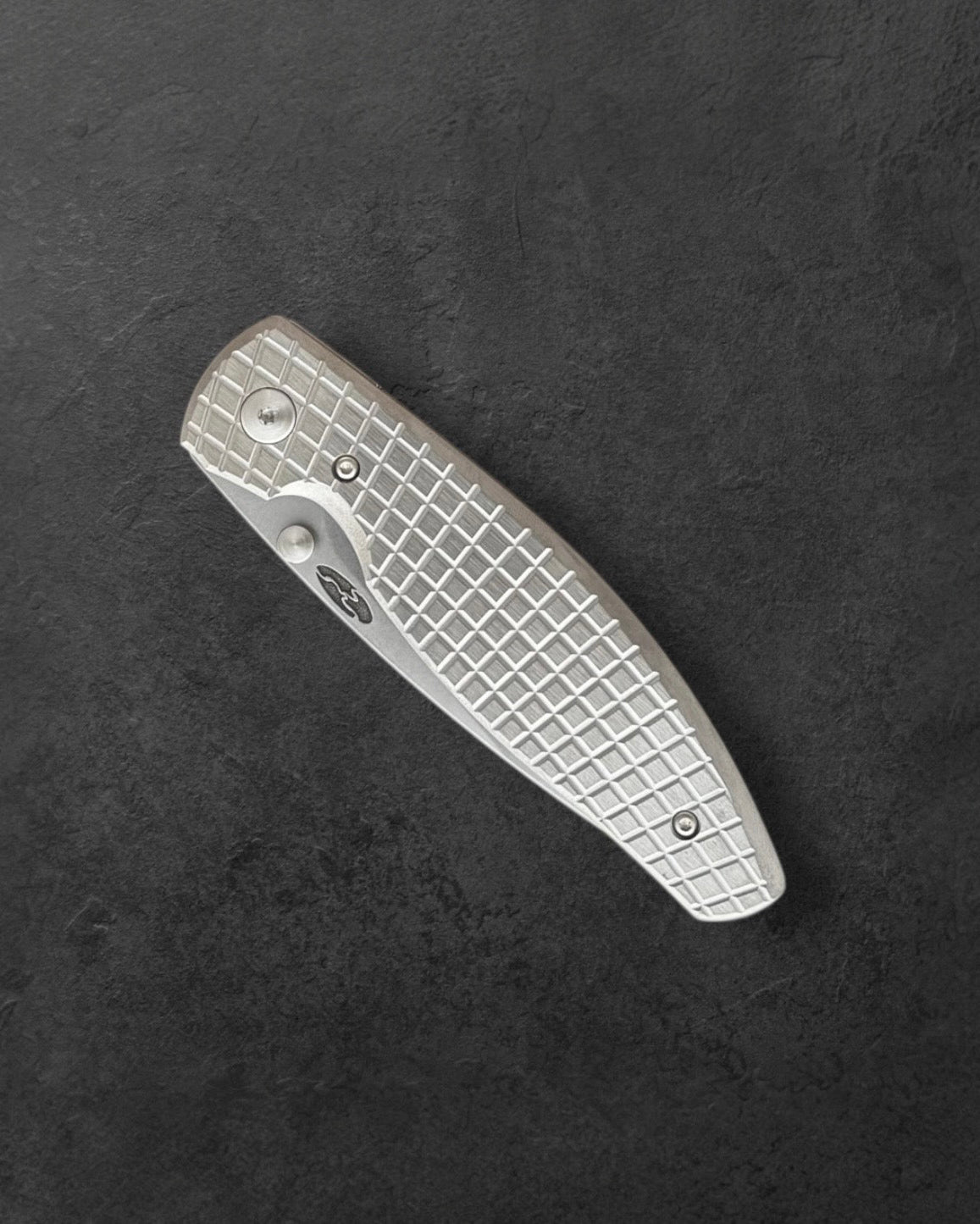 Three Rivers Mfg.-Three Rivers Mfg. (TRM) Atom - 3D Contoured Titanium "FRAG" Handles - MAGNACUT Blade-4-Urban Cutlery