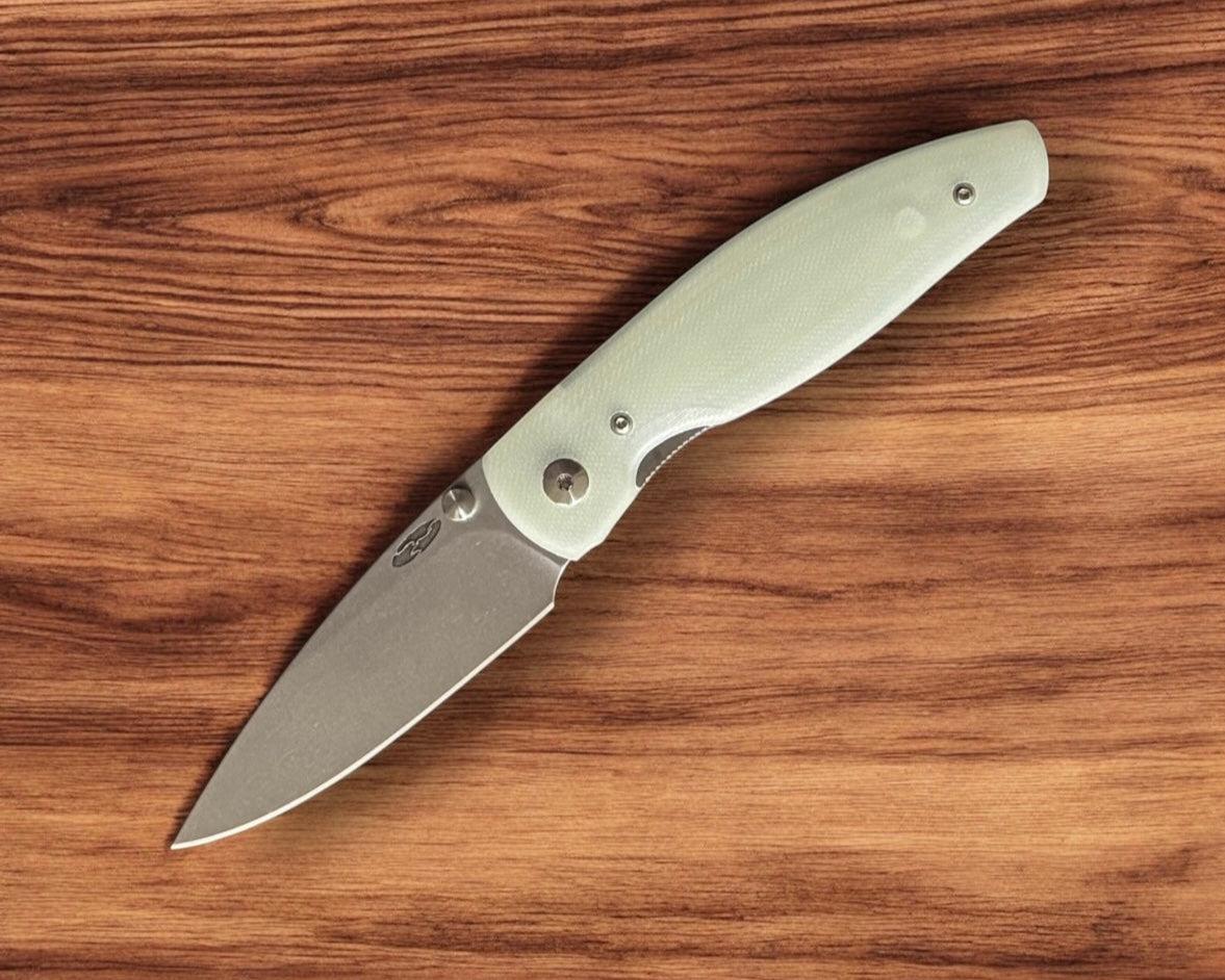Three Rivers Mfg.-Three Rivers Mfg. (TRM) Atom - JADE G10 3D Handles - 20CV Blade-2-Urban Cutlery