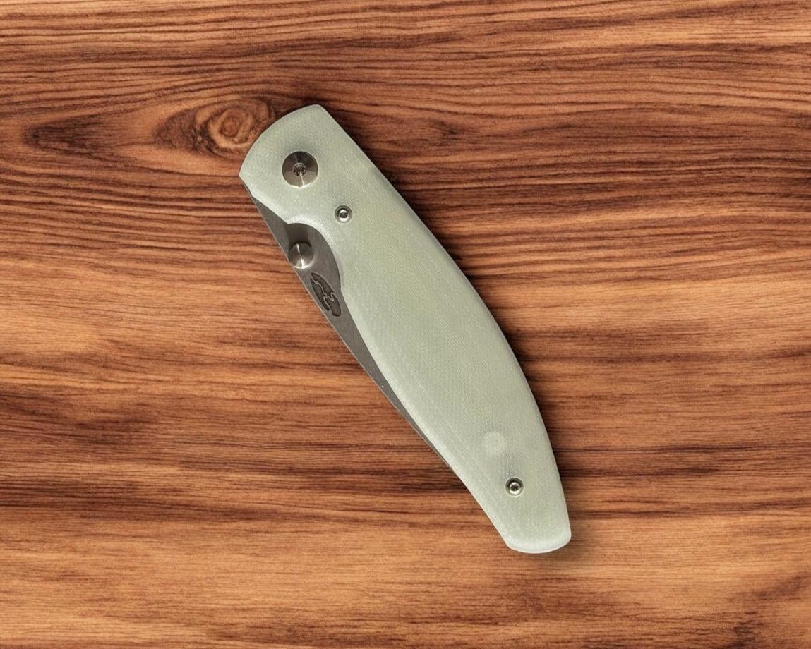 Three Rivers Mfg.-Three Rivers Mfg. (TRM) Atom - JADE G10 3D Handles - 20CV Blade-4-Urban Cutlery