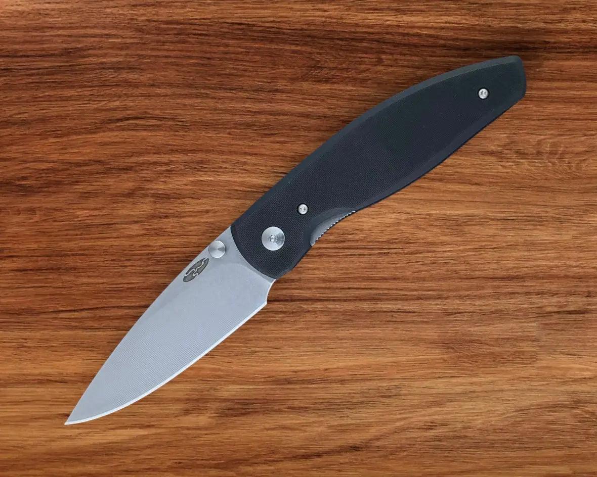 Three Rivers Mfg.-Three Rivers Mfg. (TRM) Atom - JET BLACK G10 Handles - 20CV Blade-2-Urban Cutlery