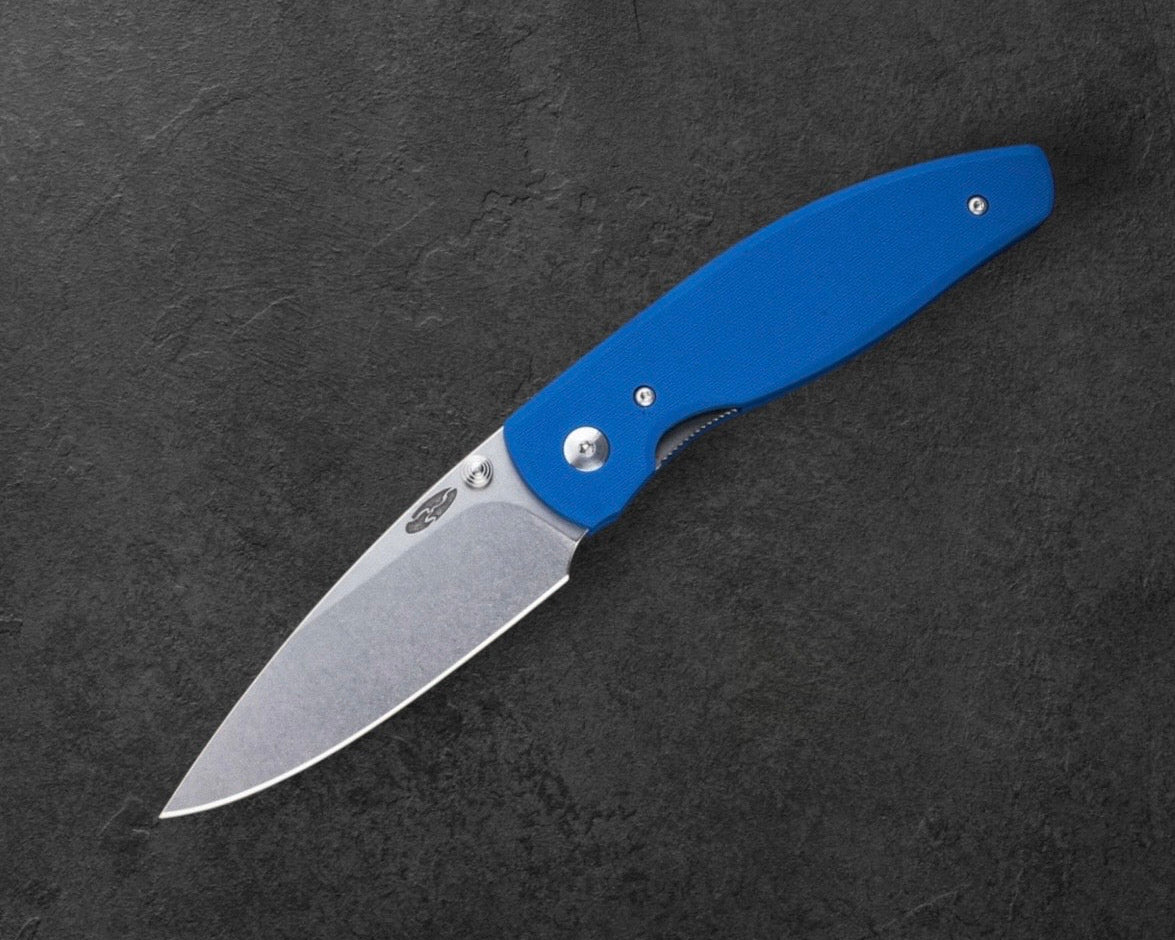 Three Rivers Mfg.-Three Rivers Mfg. (TRM) Atom - ROYAL BLUE G10 FLAT Handles - MAGNACUT Blade-2-Urban Cutlery