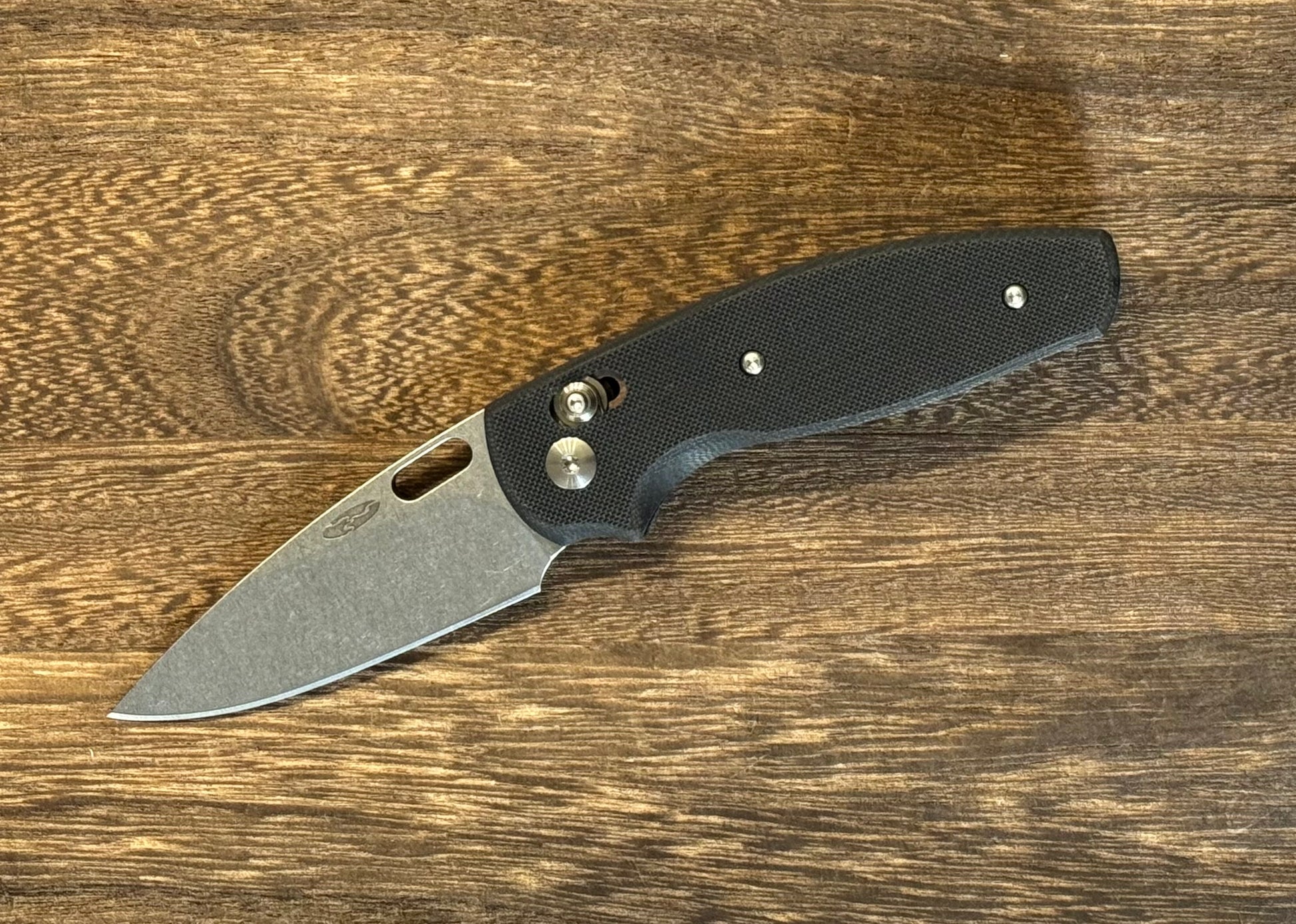 Three Rivers Mfg.-Three Rivers Mfg. (TRM) Bulldog - Black G10 Handles - 20CV Blade-1-Urban Cutlery