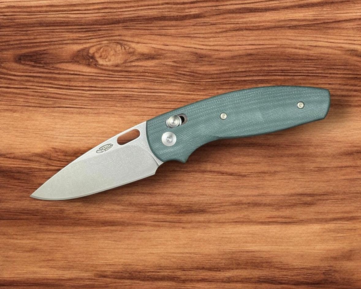 Three Rivers Mfg.-Three Rivers Mfg. (TRM) Bulldog - DEALER EXCLUSIVE - FOREST GREEN G10 3D Handles - 20CV Blade-2-Urban Cutlery