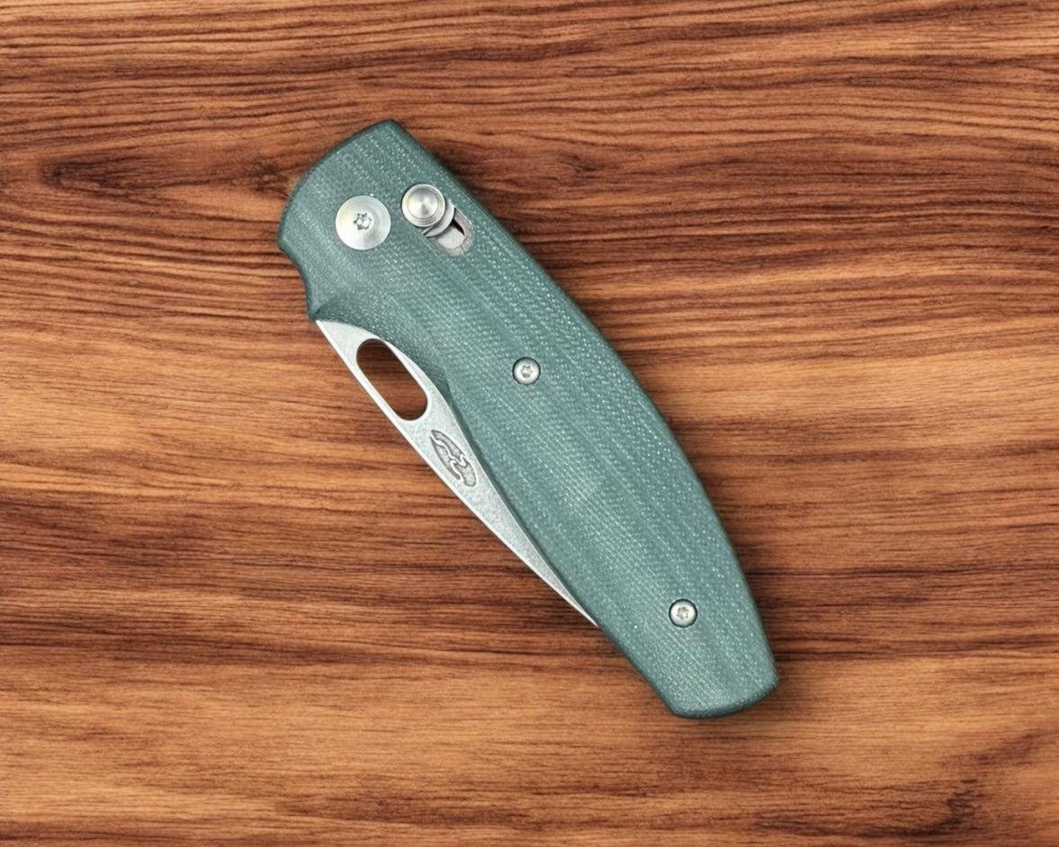 Three Rivers Mfg.-Three Rivers Mfg. (TRM) Bulldog - DEALER EXCLUSIVE - FOREST GREEN G10 3D Handles - 20CV Blade-4-Urban Cutlery