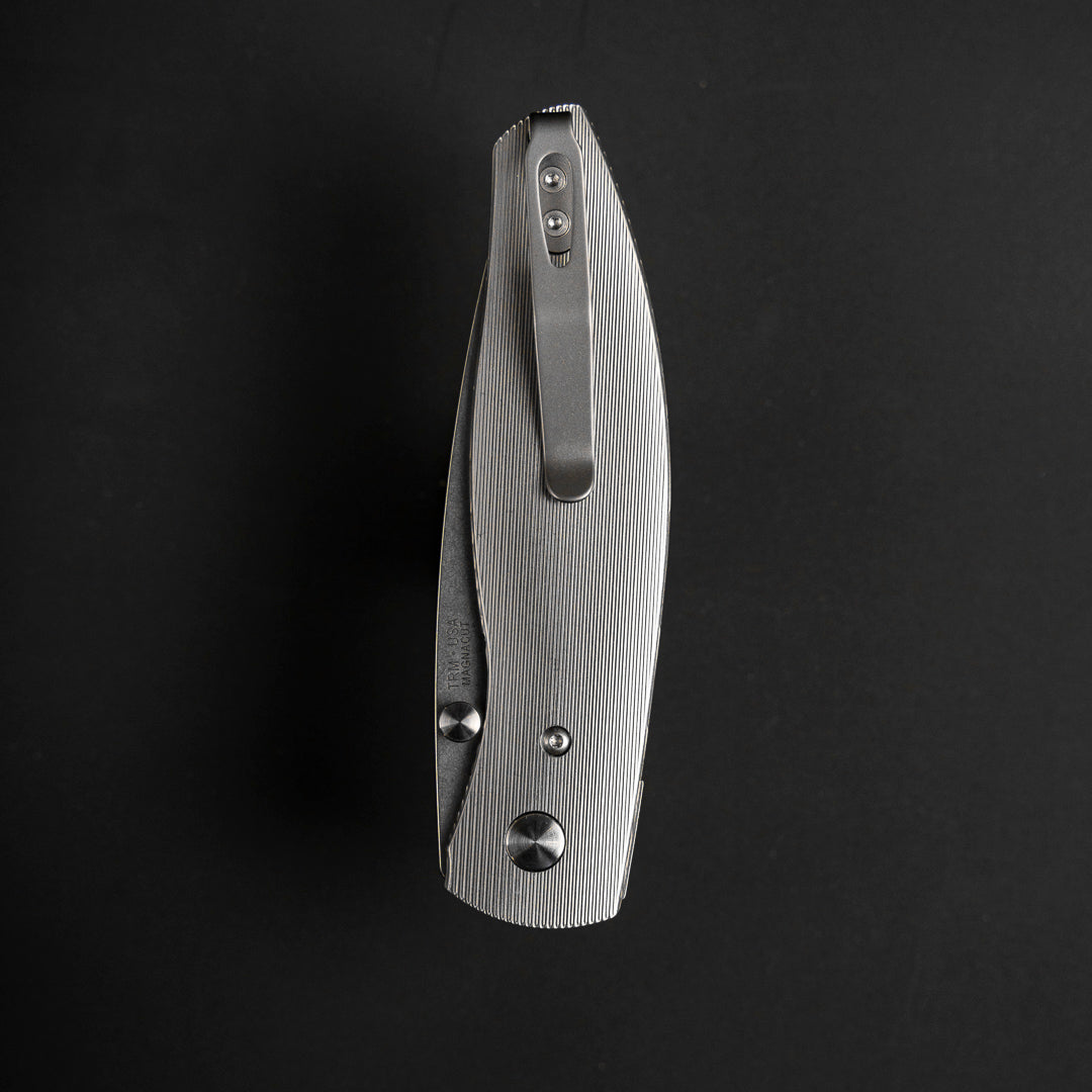 Three Rivers Mfg.-Three Rivers Mfg. (TRM) Neutron 2 - PINSTRIPE Titanium Handles - MAGNACUT Blade-3-Urban Cutlery
