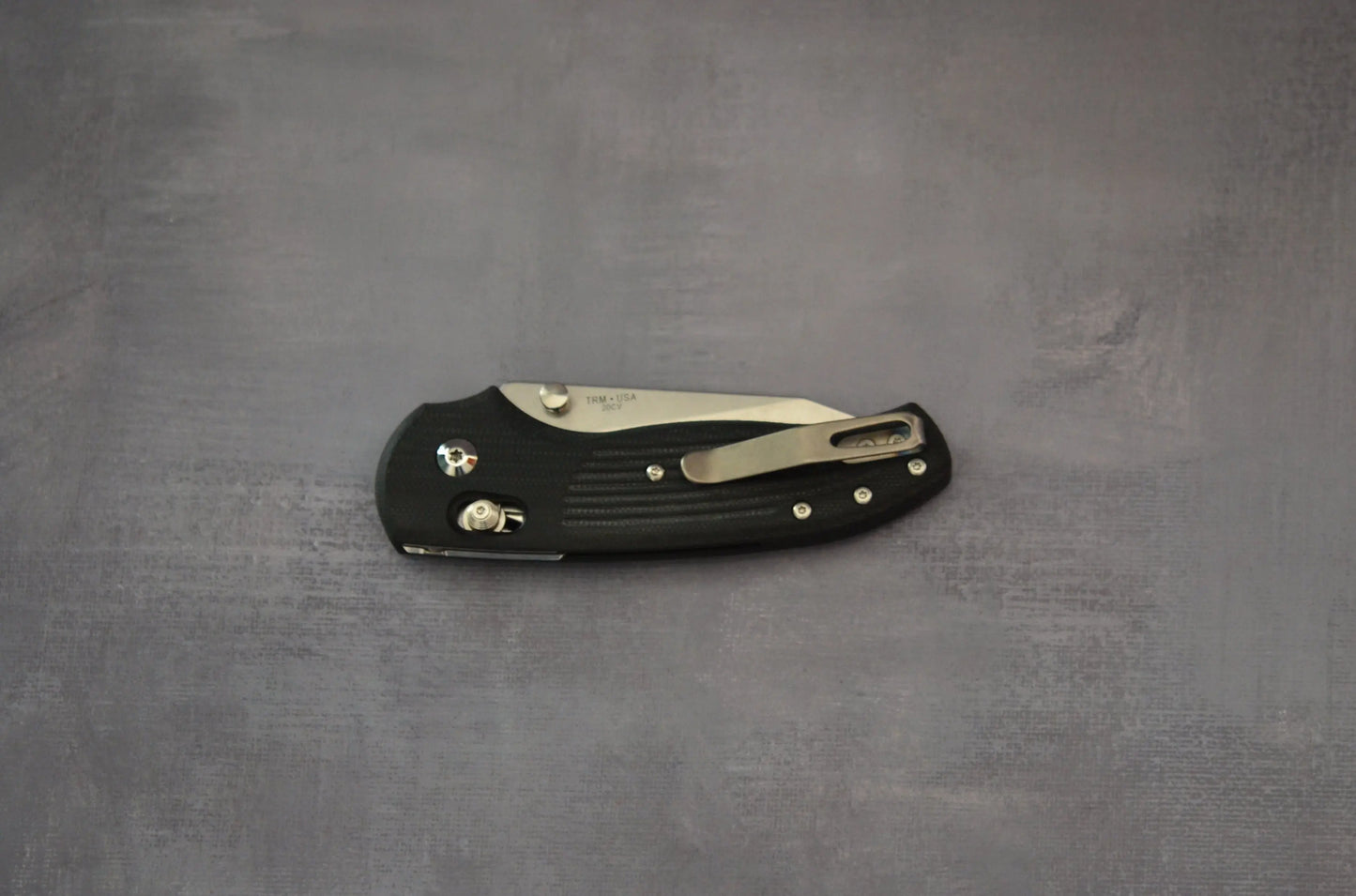 Three Rivers Mfg.-Three Rivers Mfg. (TRM) - Shadow - Black G10 - 20CV - Brand New-4-Urban Cutlery