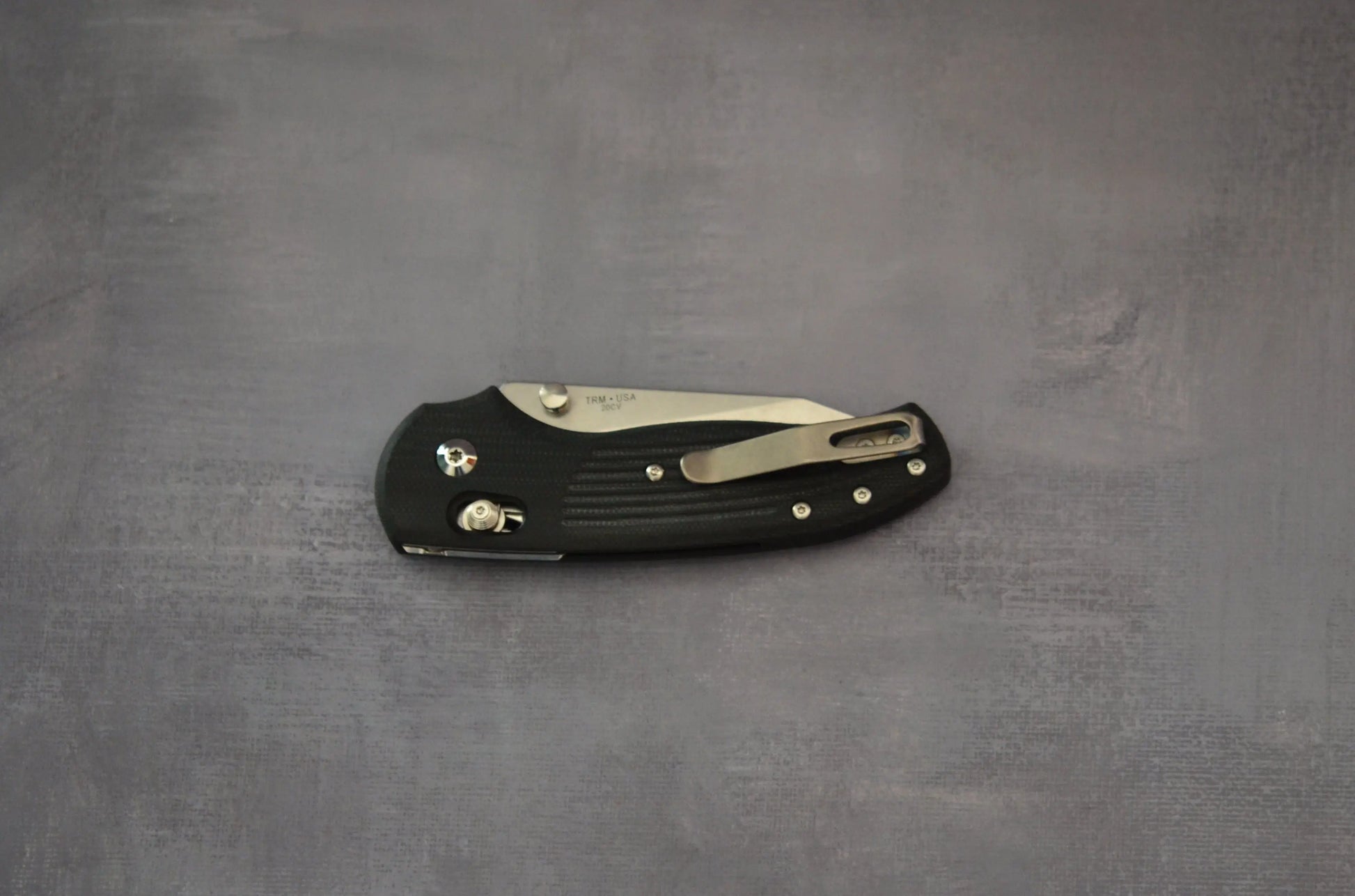 Three Rivers Mfg.-Three Rivers Mfg. (TRM) - Shadow - Black G10 - 20CV - Brand New-4-Urban Cutlery