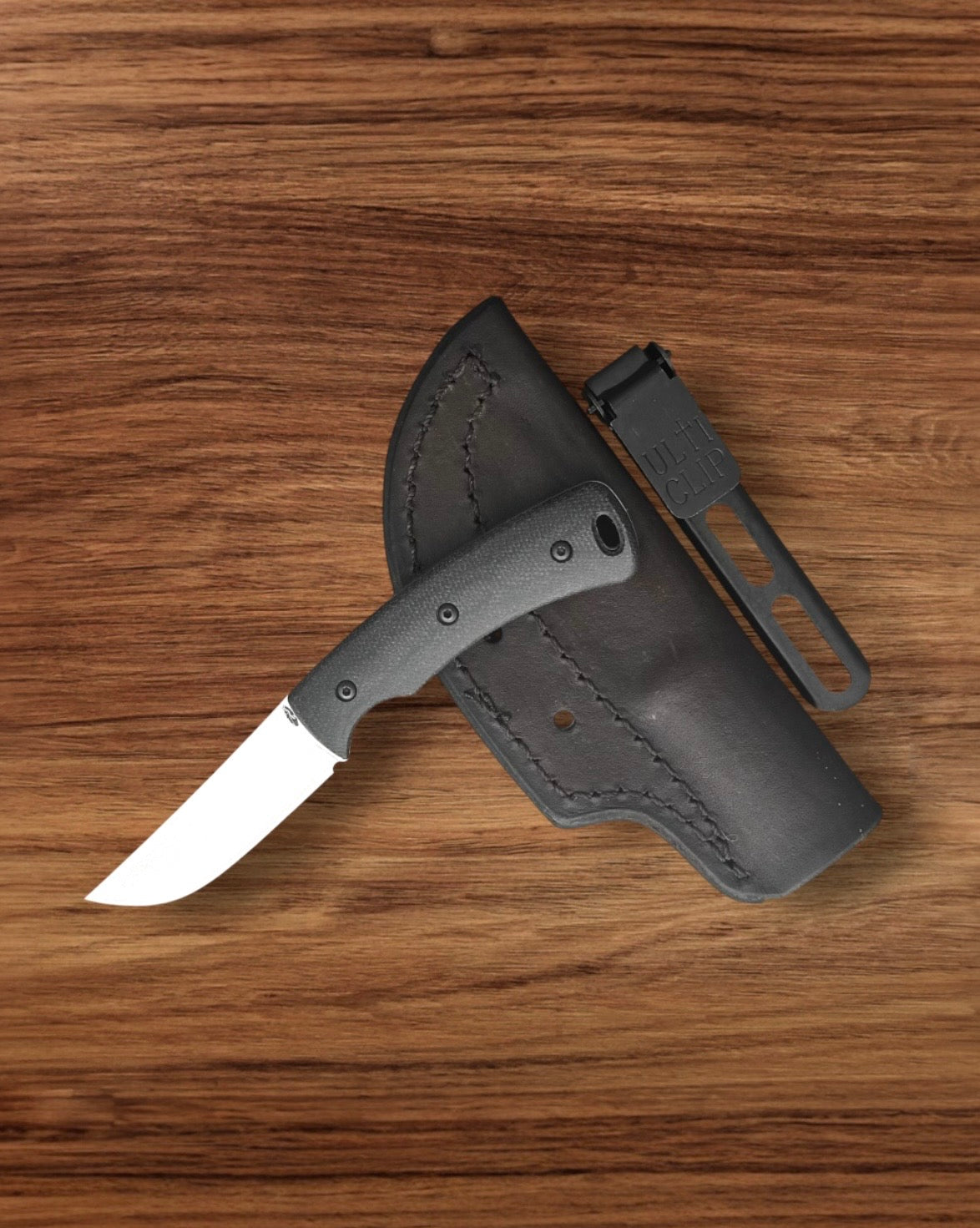 Three Rivers Mfg.-Three Rivers Mfg. (TRM) TAGALONG - BLACK SAND MICARTA 3D CONTOURED SMOOTH Handles - Magnacut Blade-1-Urban Cutlery