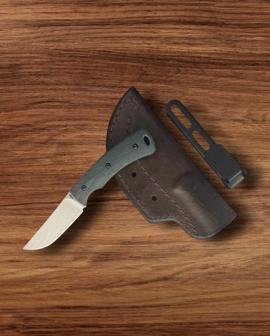 Three Rivers Mfg.-Three Rivers Mfg. (TRM) TAGALONG - DEALER EXCLUSIVE FOREST GREEN G10 3D CONTOURED SMOOTH Handles - Magnacut Blade-1-Urban Cutlery